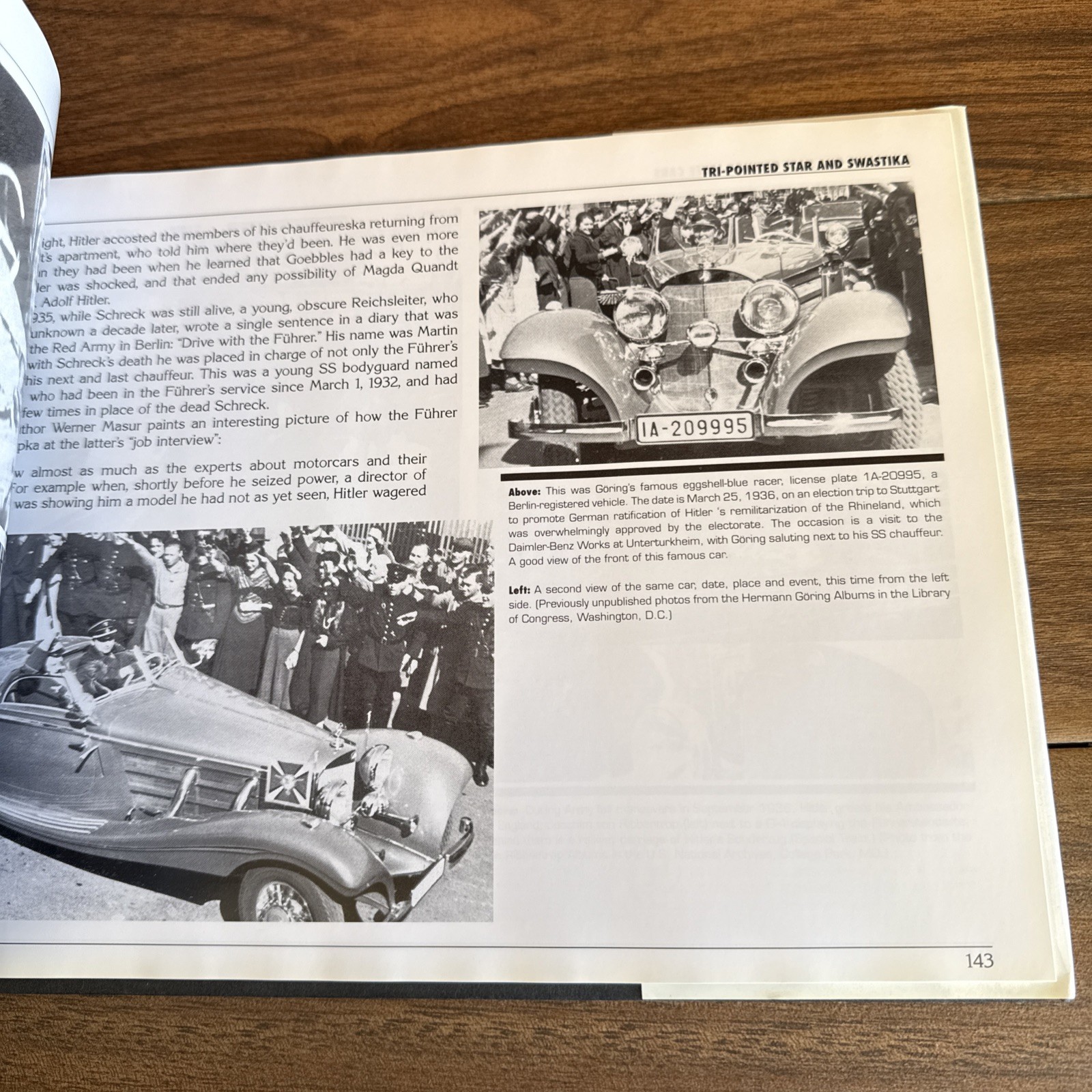 Mercedes-Benz Parade and Staff Cars of the Third Reich by Blaine Taylor WW2 WW1