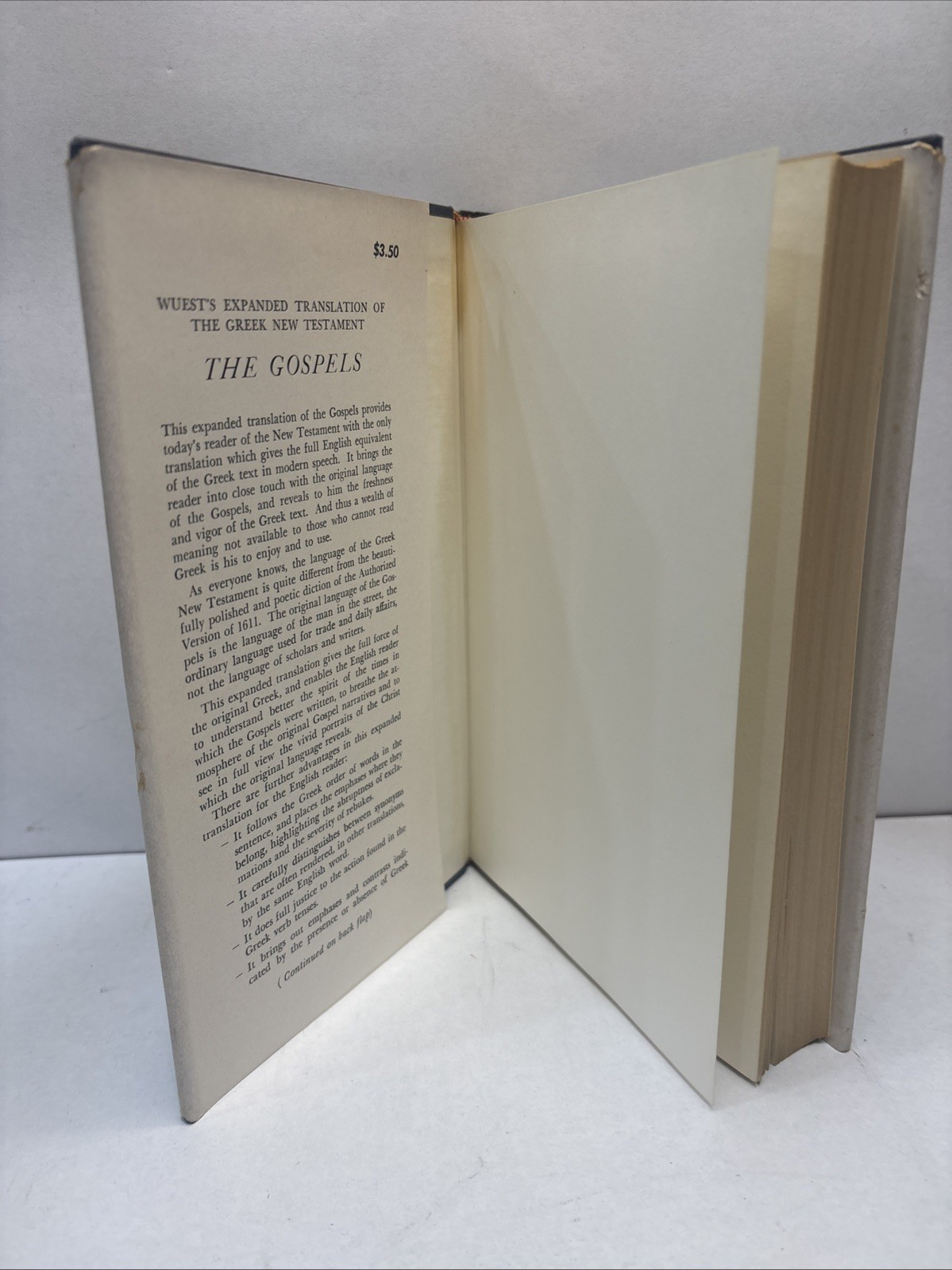 The Gospels: Wuest’s Expanded Translation of the Greek New Testament: Volume I