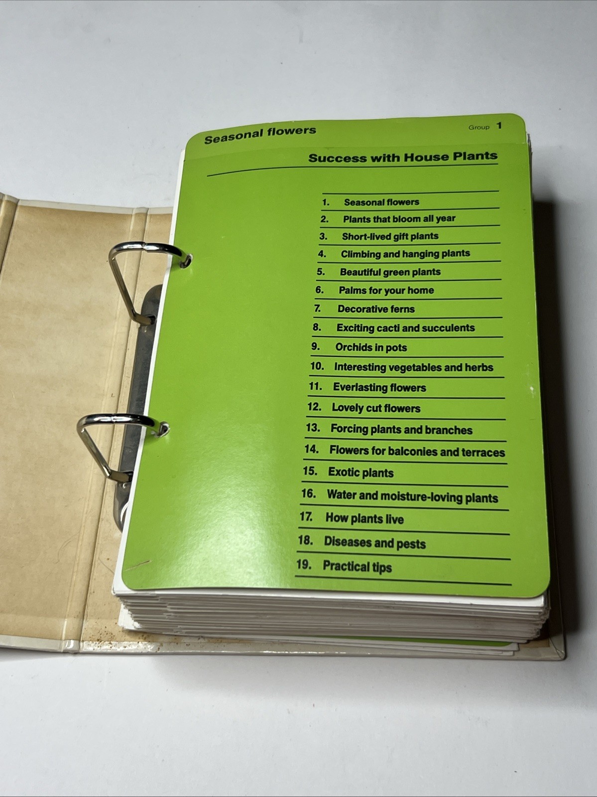 Vintage 1985 Success With House Plants Gardening Hardcover Spiral Binder Book
