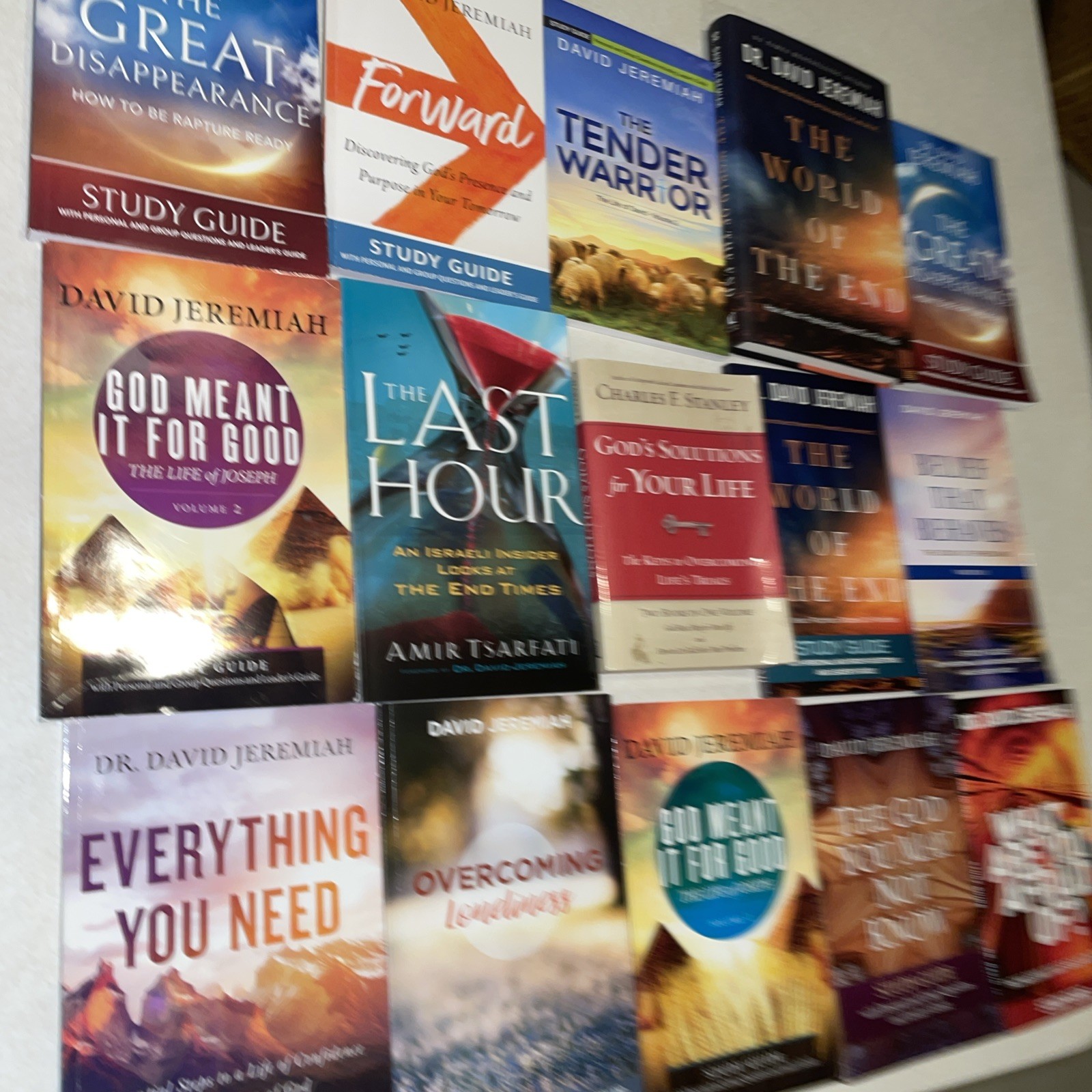 Dr. David Jeremiah Paperback Study Guide Book Lot Of 15 Christian Study Books
