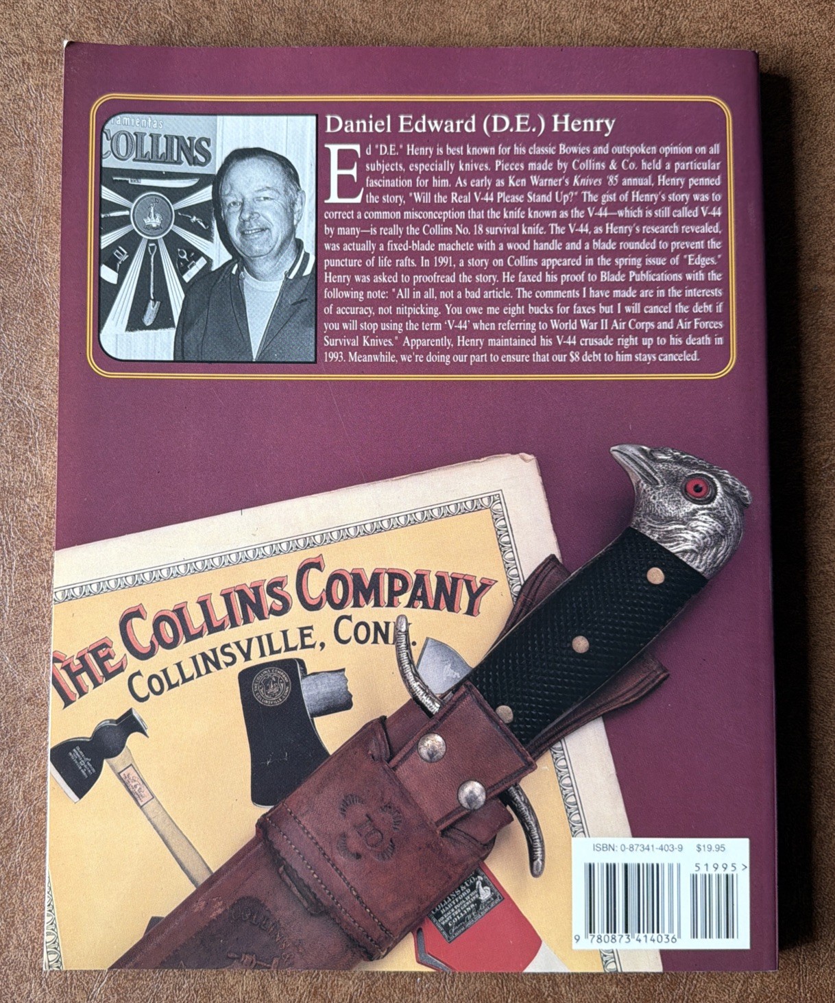 Collins Machetes And Bowies 1845-1965 by Daniel E. Henry 1995