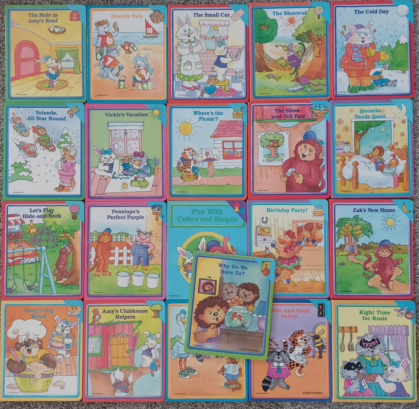 Vintage 1987 Lot 21 Early World of Learning Readiness Program Preschool Children