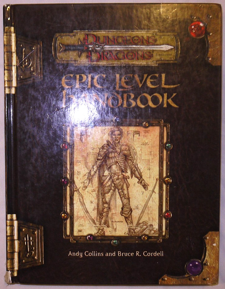 Wizards of the Coast Dungeons & Dragons Epic Level Handbook Hardcover 1st E 2002
