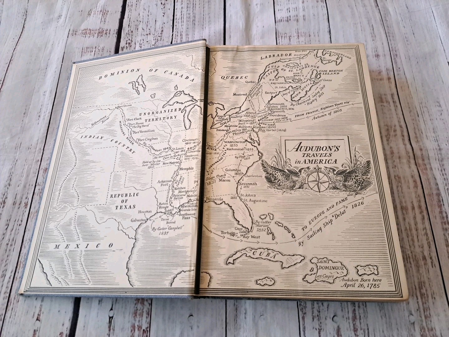 Audubon’s America, Donald Culross Peattie 1940, 328 page HC