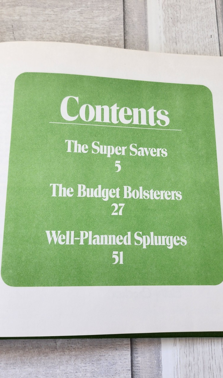 1973 Betty Crocker’s Money-Saving Dinners hardcover cookbook 76 pages budget