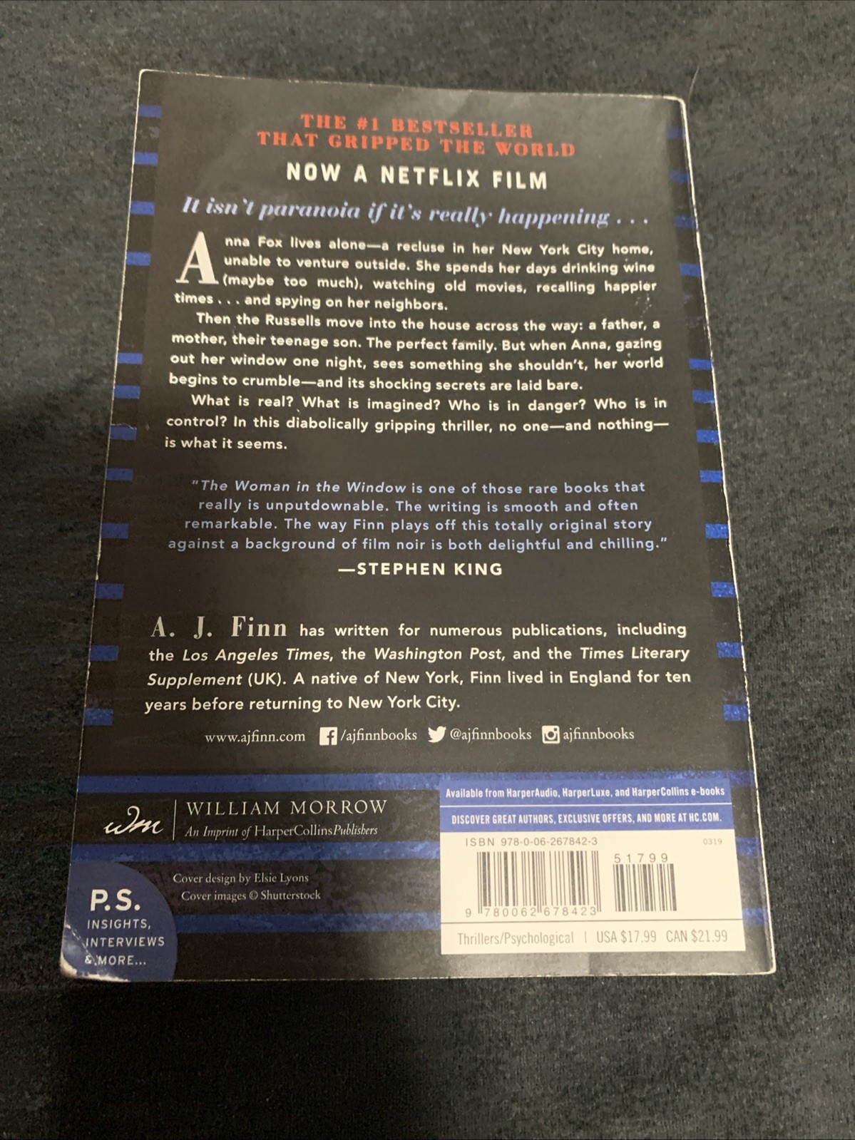 Woman in the Window : A Novel by A. J. Finn (2019, Trade Paperback)