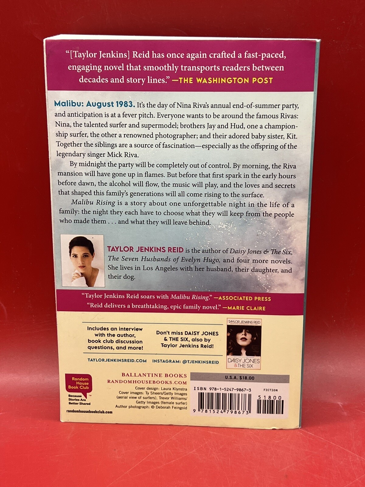 Malibu Rising : A Novel by Taylor Jenkins Reid (2022, Trade Paperback)