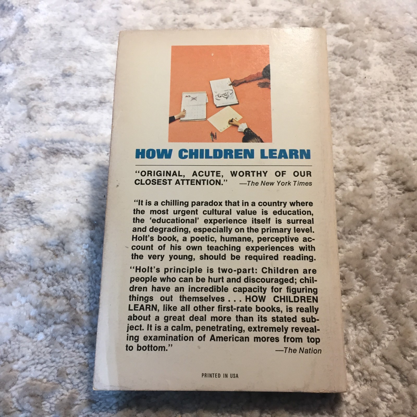 How Children Learn John Holt 1970 Dell Child Development Paperback Book