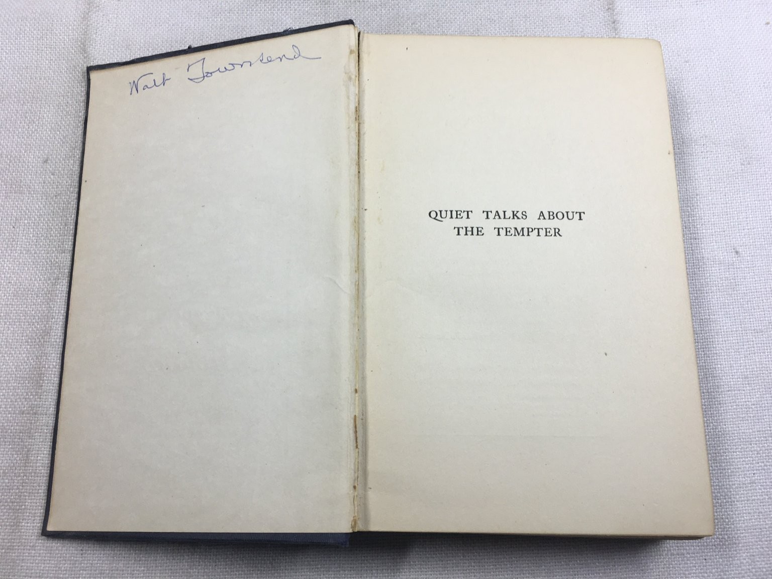 Quiet Talks about the Tempter S.D. Gordon 1910 Religious Christian Revell