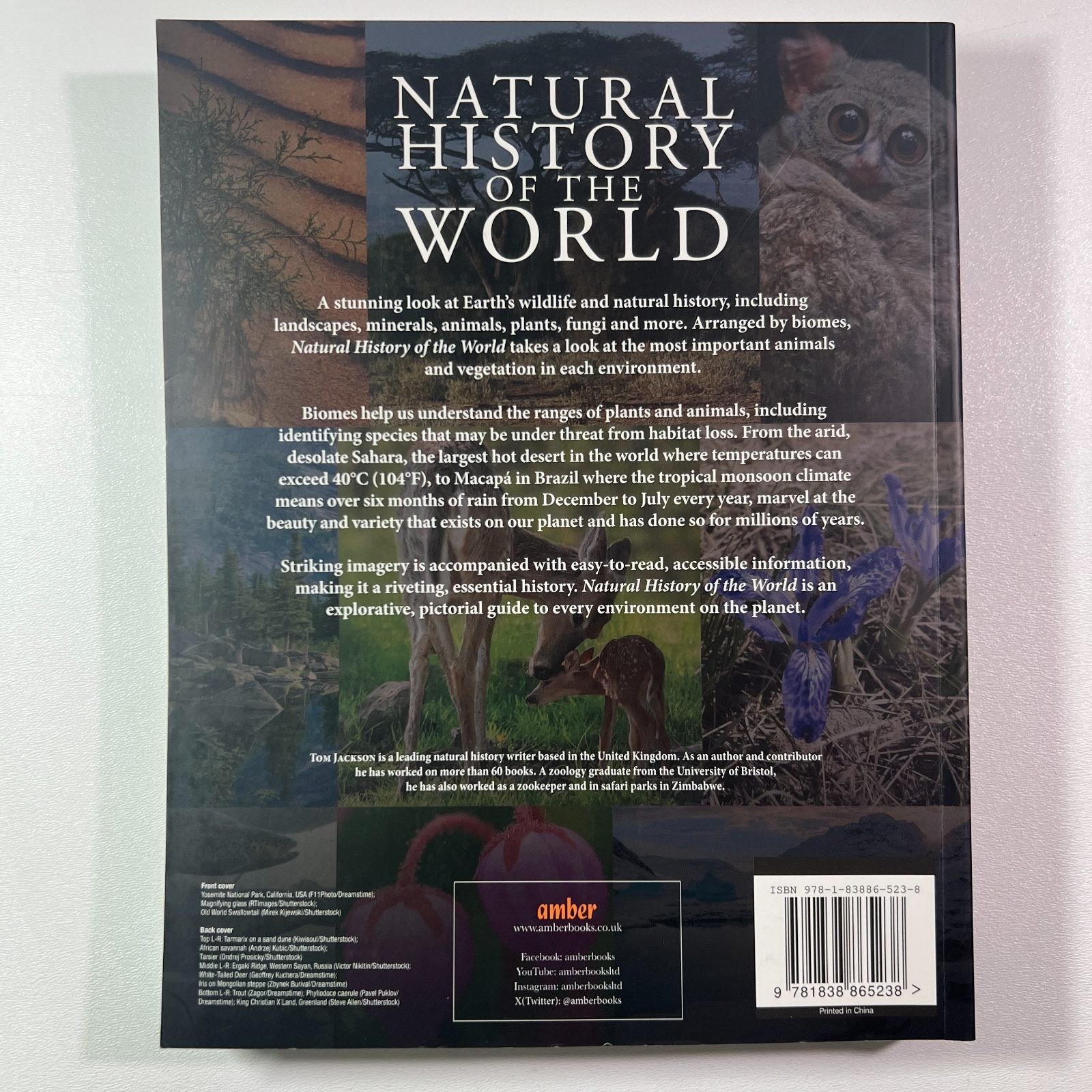 Natural History of the World Tom Jackson Hardcover 2025 Amber Books