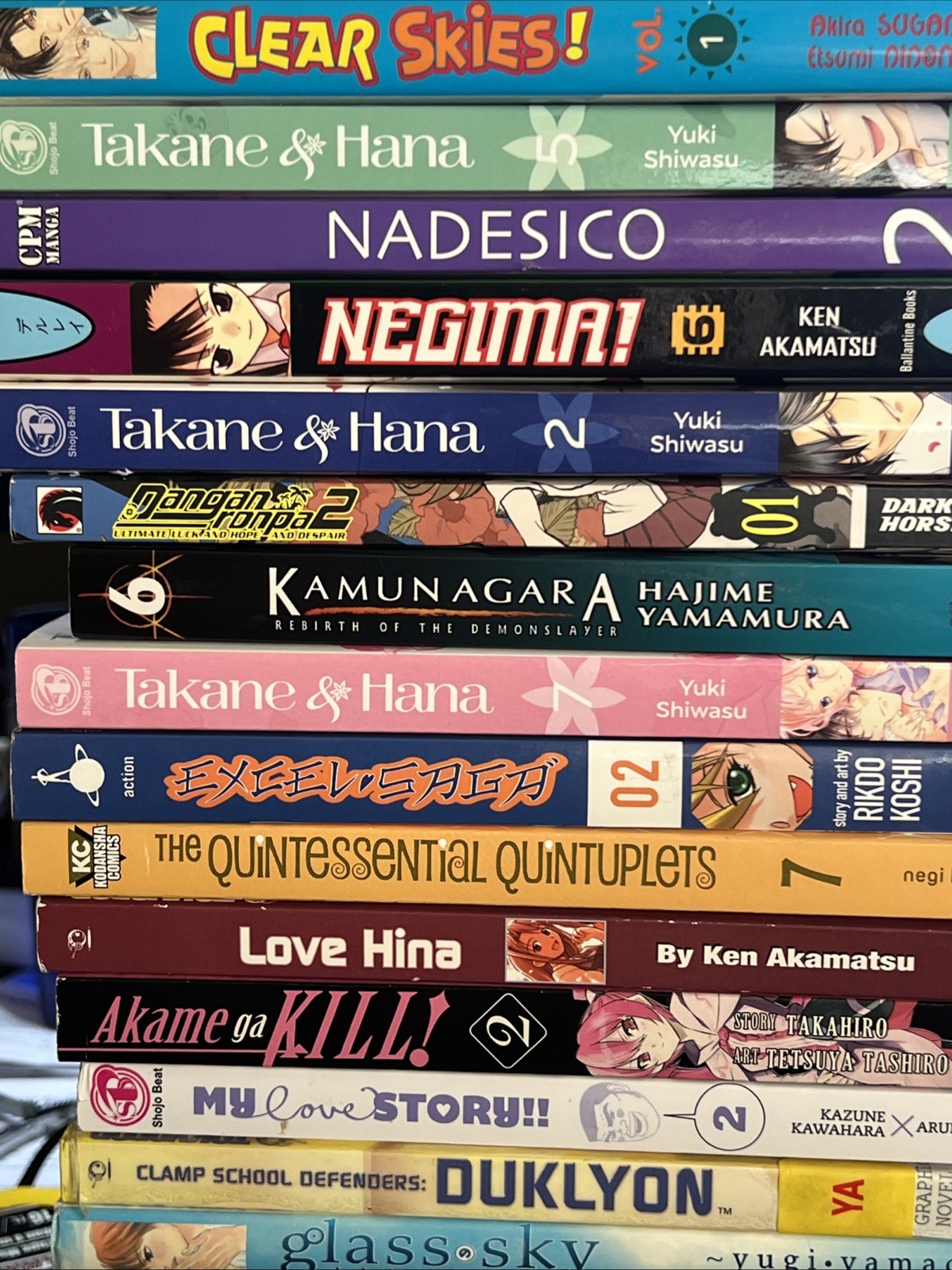 Manga Anime Graphic Collection Lot Of 21 Assorted Titles Volumes Akamatsu Yamada