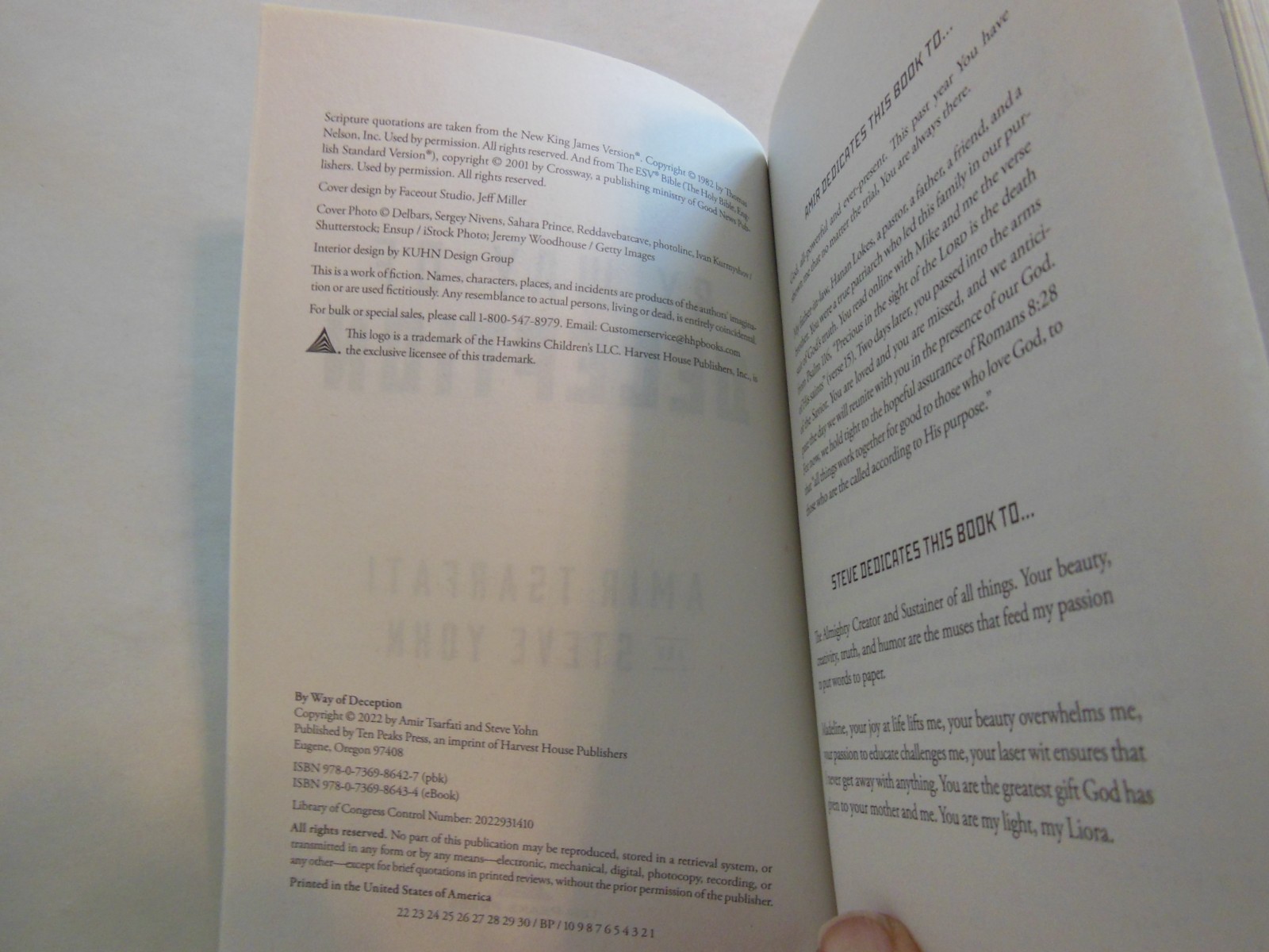 By Way of Deception by Steve Yohn and Amir Tsarfati (2022, Trade Paperback)