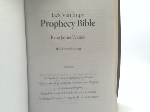 Jack Van Impe Prophecy Bible (Special Limited Edition /Words of Christ in Red)