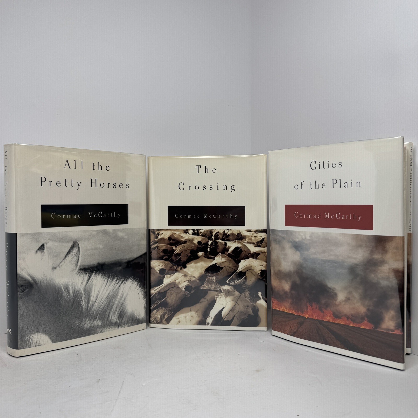 TRUE FIRST PRINTINGS! Border Trilogy by Cormac McCarthy. pretty horses, crossing