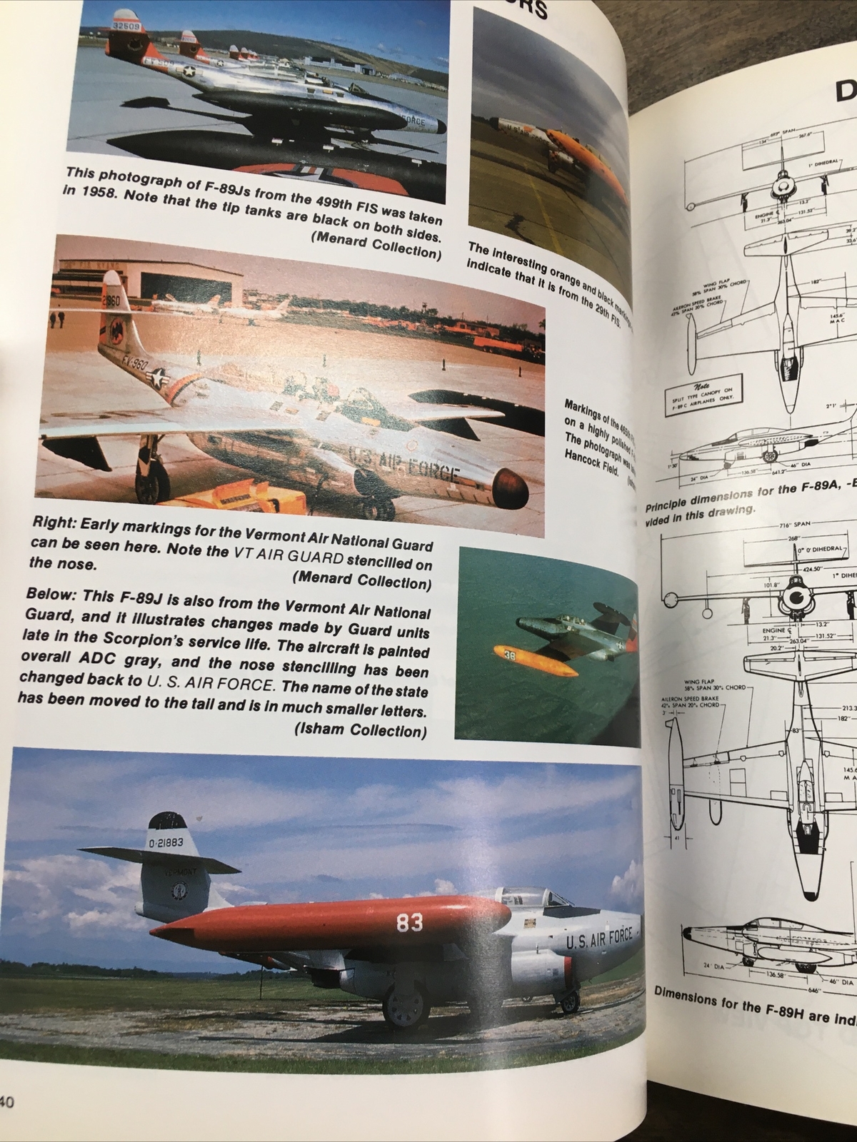 F-89 SCORPION IN DETAIL & SCALE – D&S VOL. 41 By Bert Kinzey Model Airplane