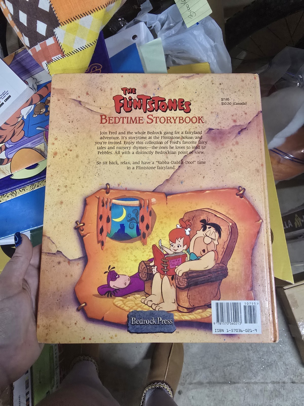 The Flintstones Bedtime Storybook – hardcover press-bedrock