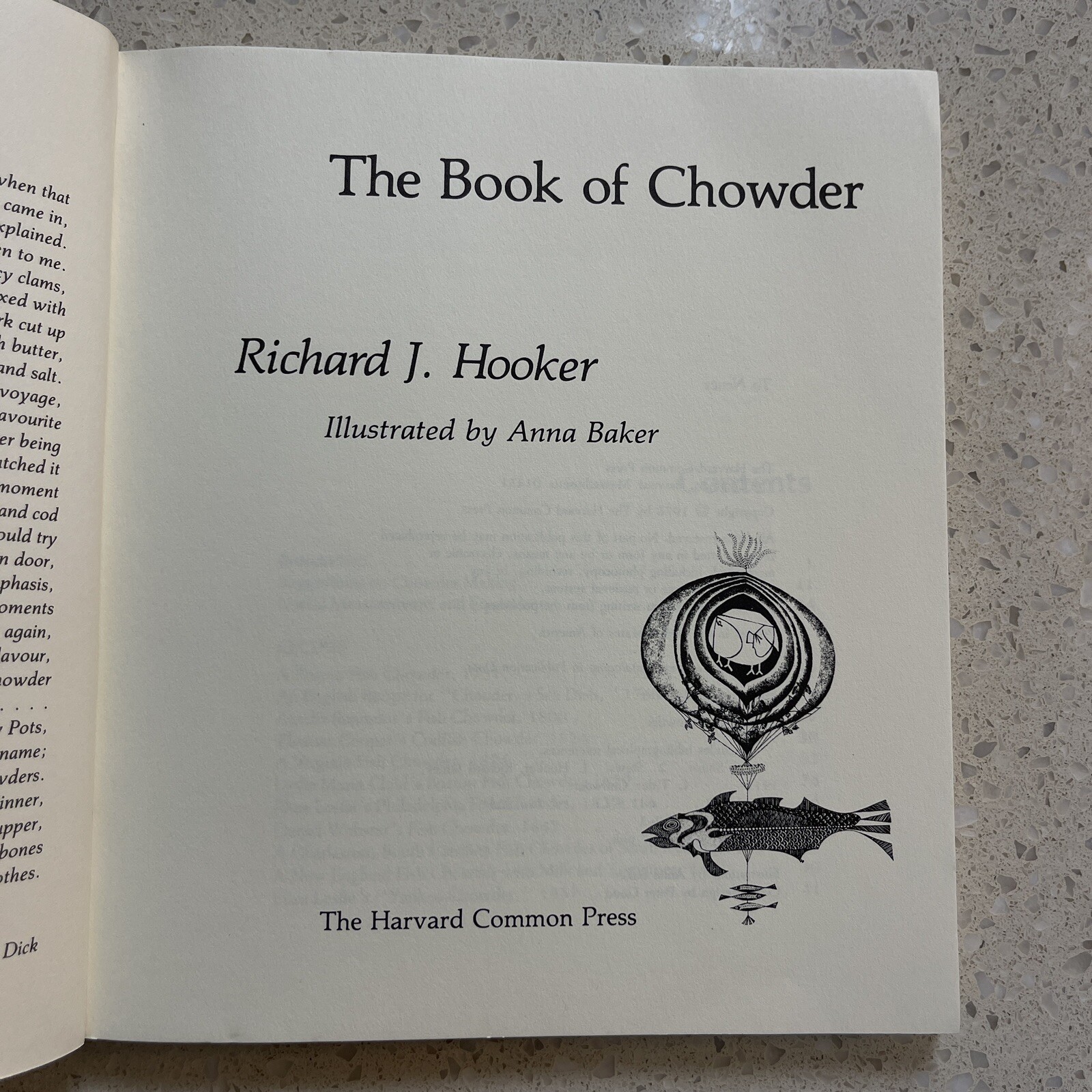 The Book of Chowder – Richard J. Hooker – Harvard Common Press – Good – B62