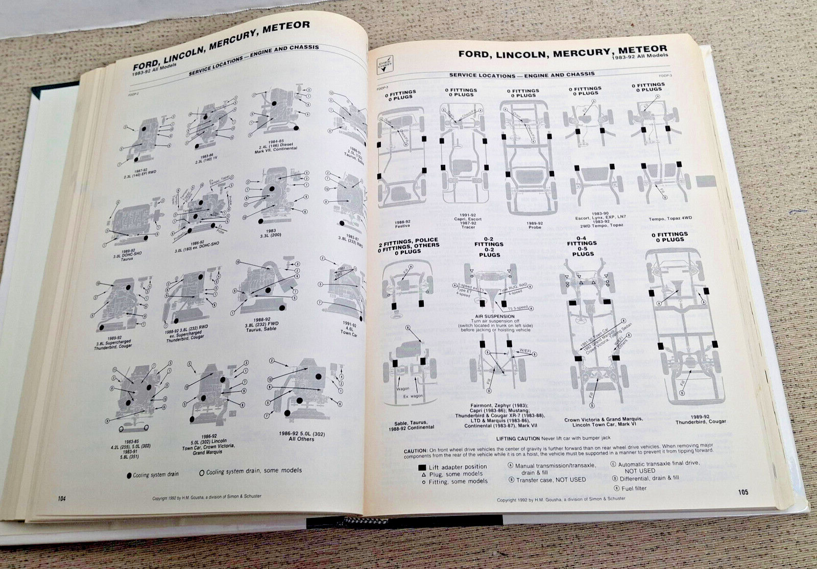 Hardback Chilton’s 1992 Car Care Guide,A Chek Chart Publication