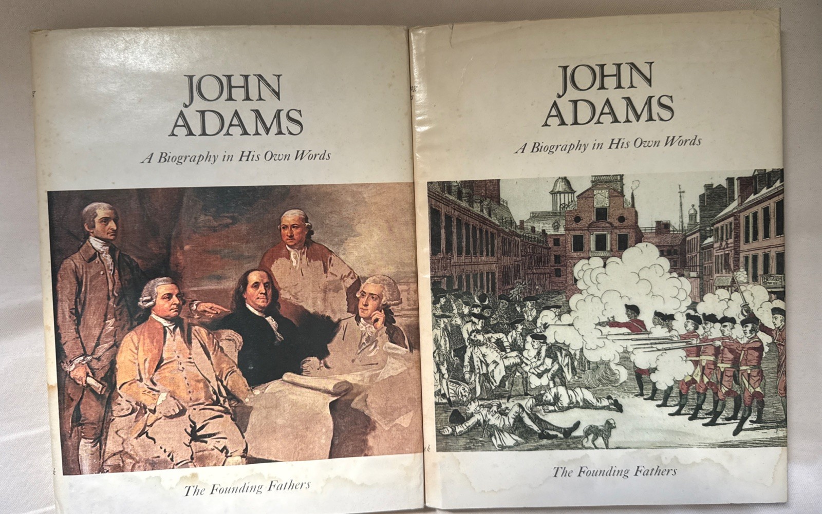 John Adams A Biography in His Own Words Vol 1 and 2 Complete HC DJ 1963