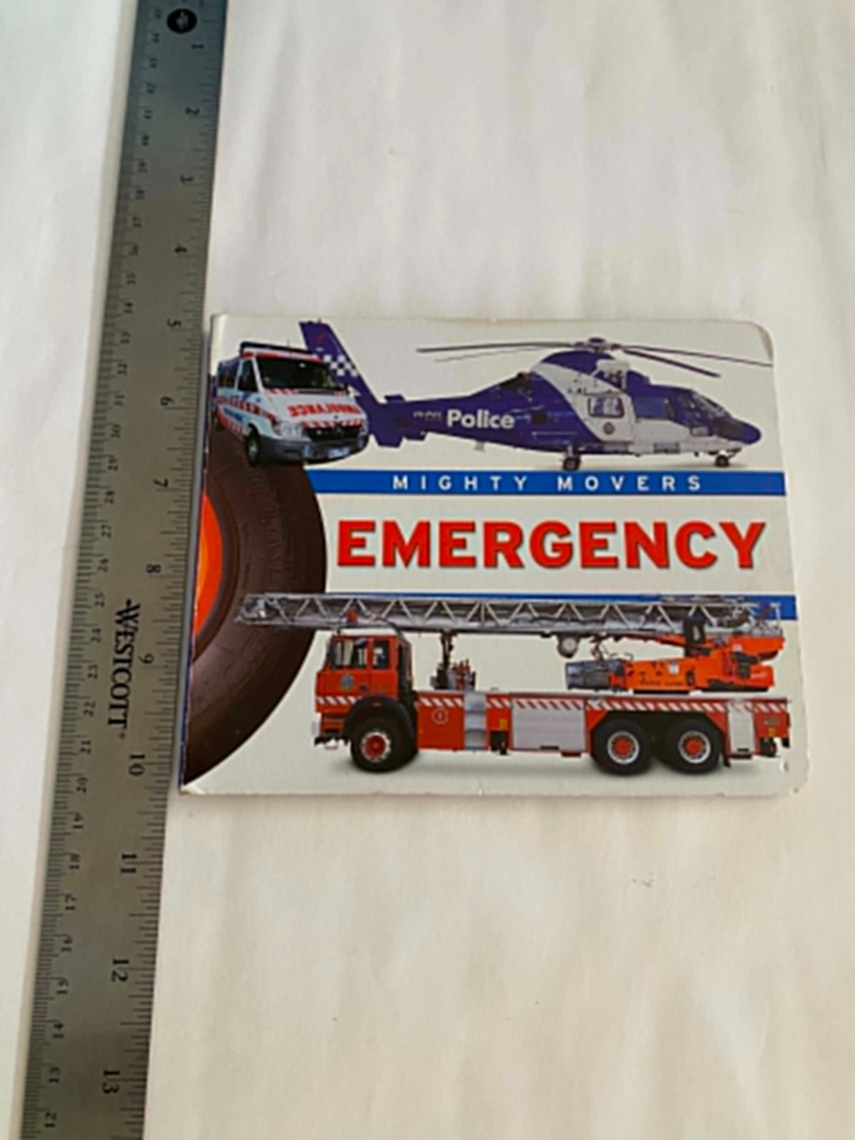 Mighty Movers: Emergency – Board book By Vision St. Vehicles Read Children GOOD
