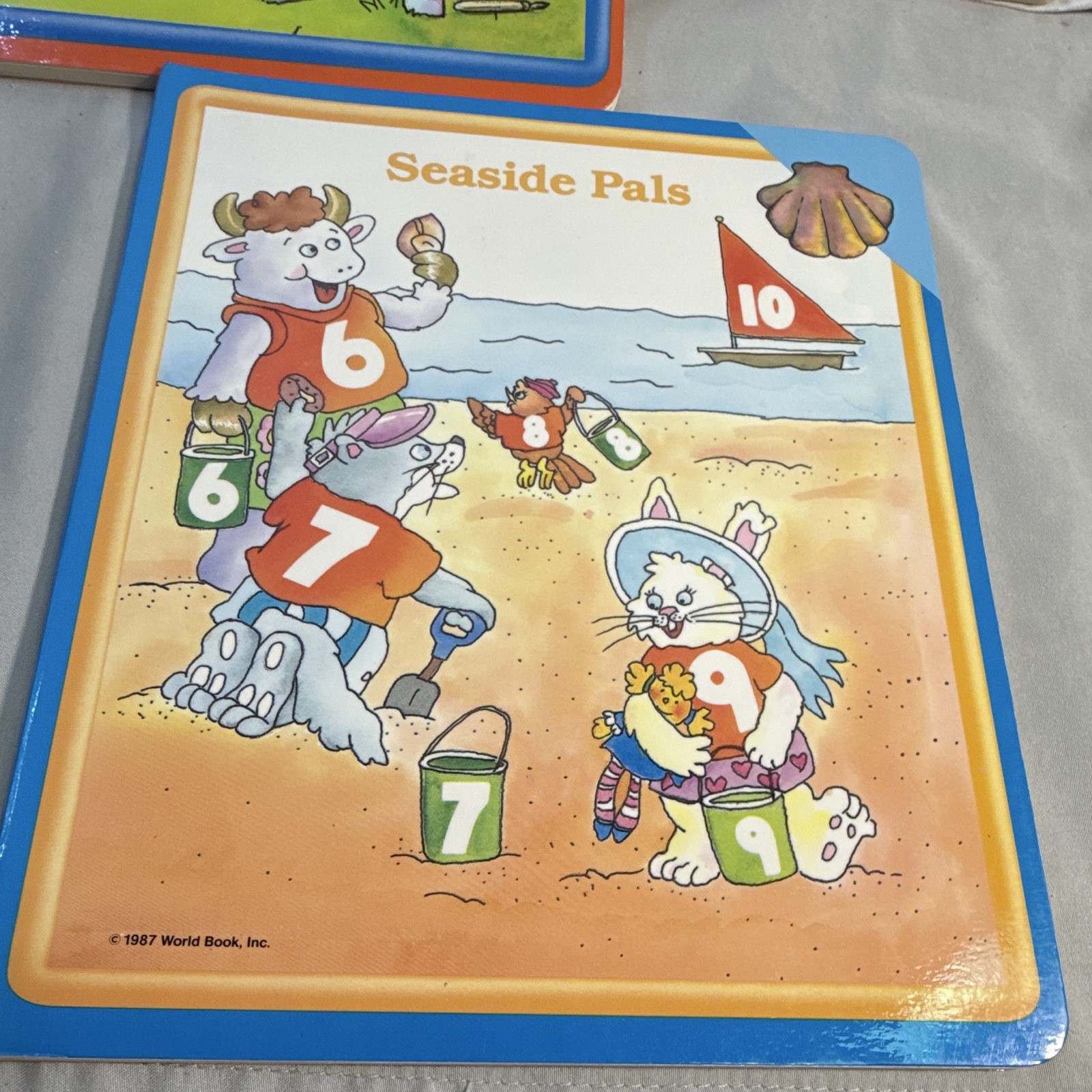 Vtg World Book Early World of Learning Board Book Lot of 9 Illus 1987 Alphabet