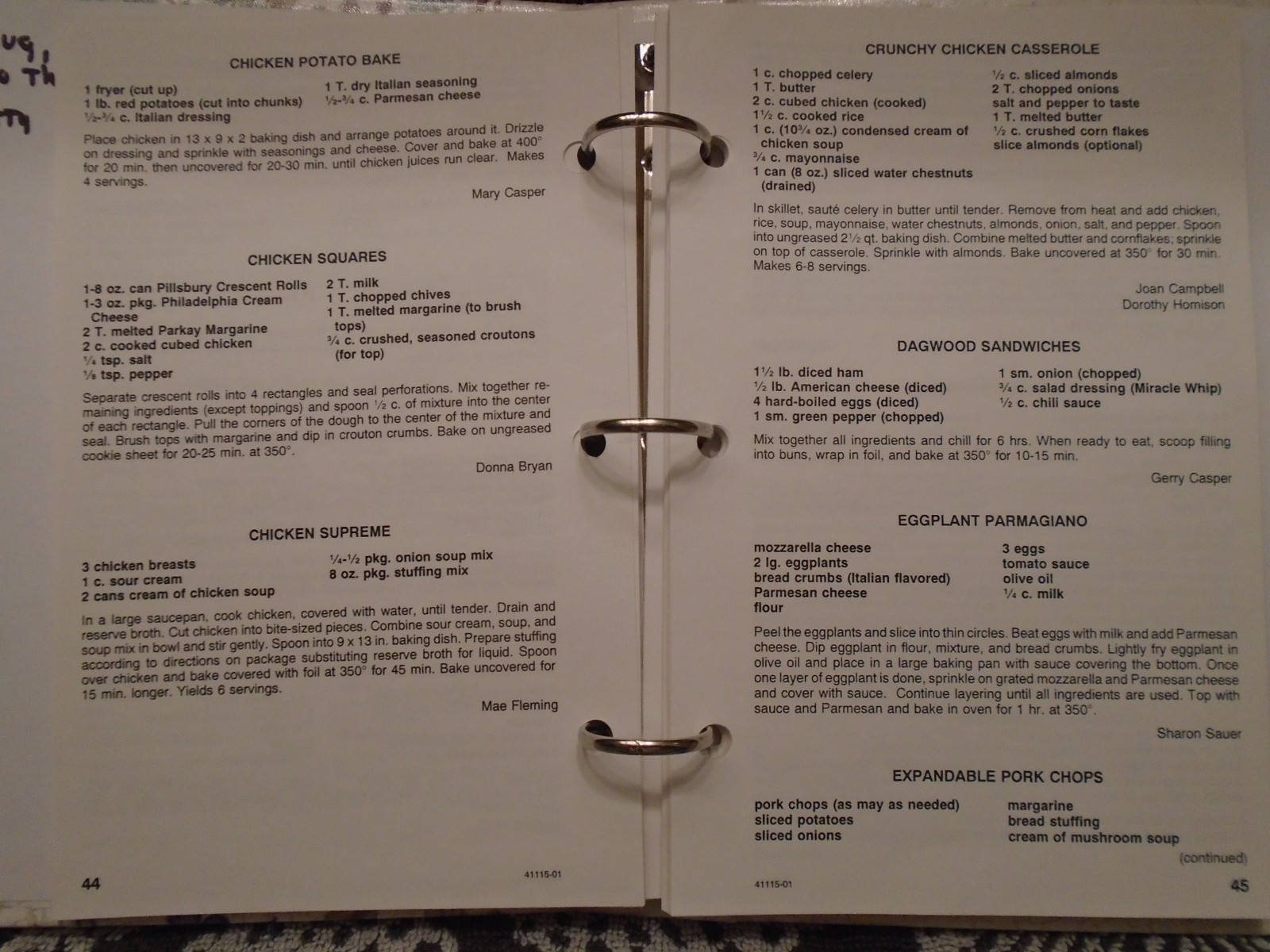 St Alphonsus Catholic Church COOKBOOK 2001 Boyers, Pennsylvania