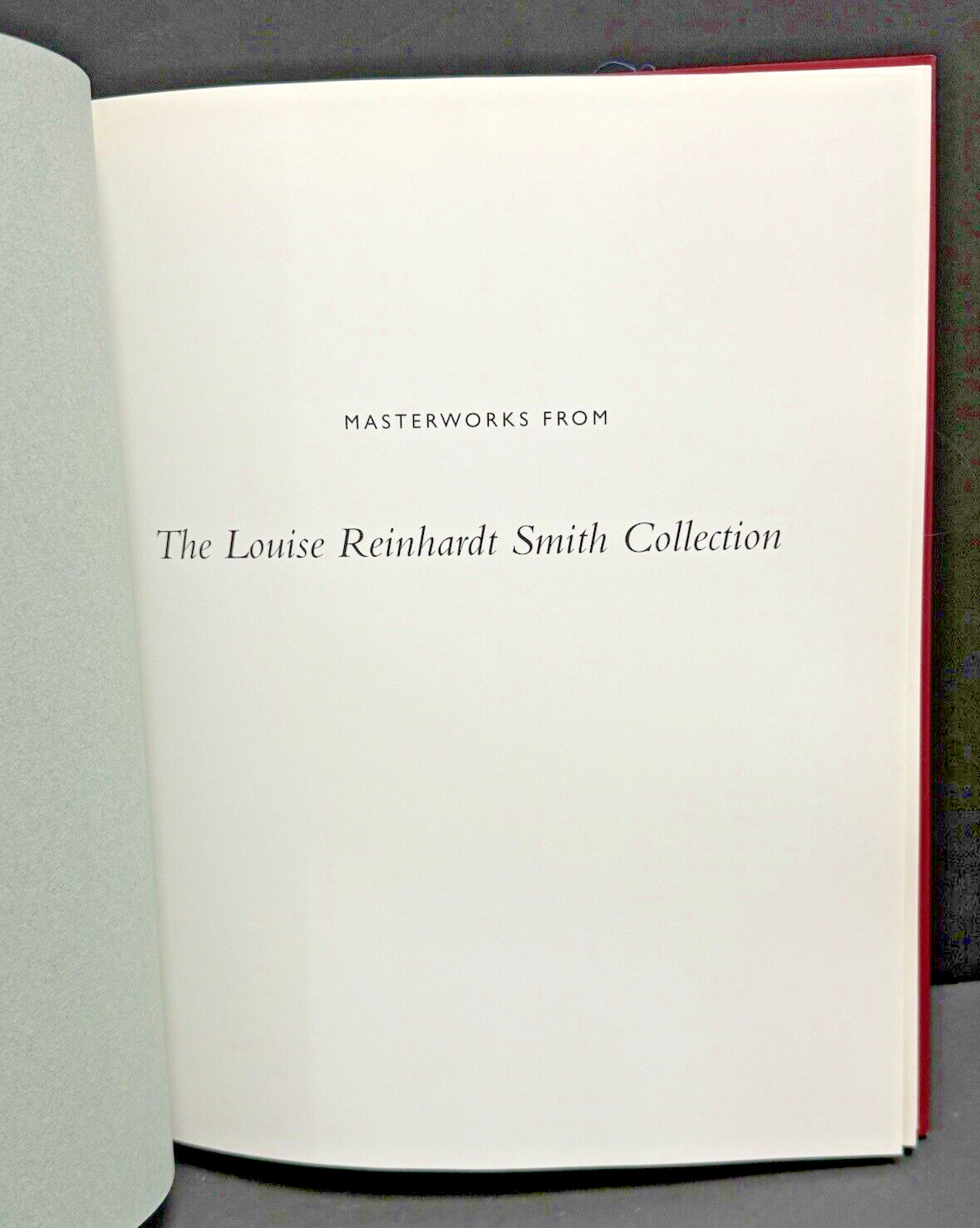 VTG Masterworks from the Louise Reinhardt Smith Collection MOMA 1995 HARDBACK
