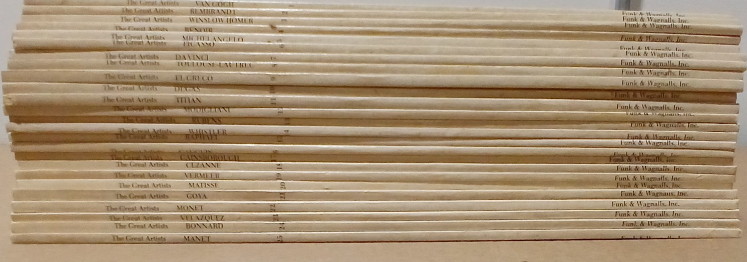 The Greatest Artists Book Series Volumes 1-25 1978 Paperbacks