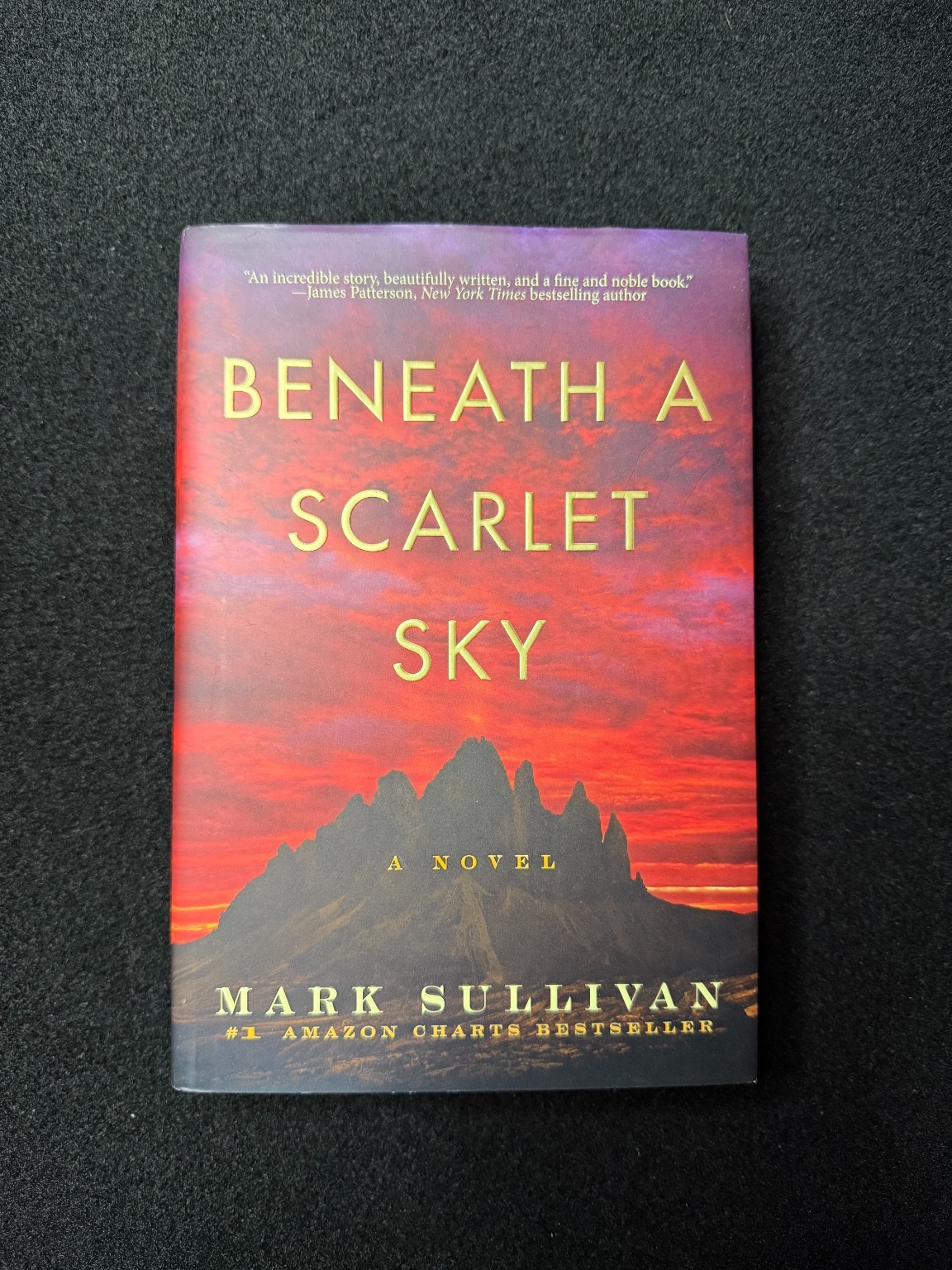 Beneath a Scarlet Sky Mark Sullivan 2017 WWII Historical Fiction Hardcover DJ