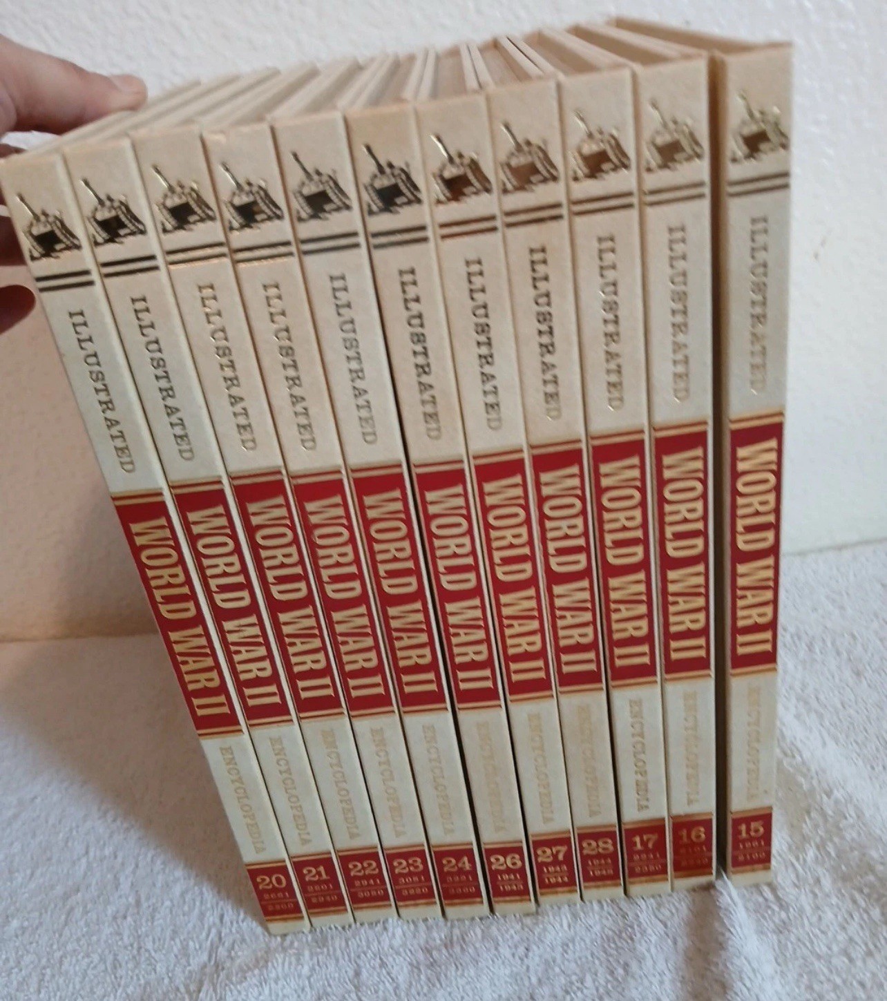 Illustrated World War II Encyclopedia Hardcover Set 11 Volume (1978) Incompletet