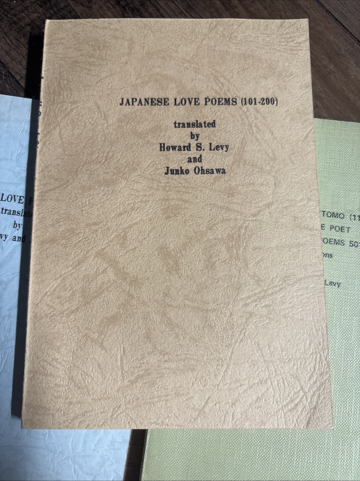 Vintage Lot of Japanese Love Poems translated by Howard Levy Junko Ohsawa