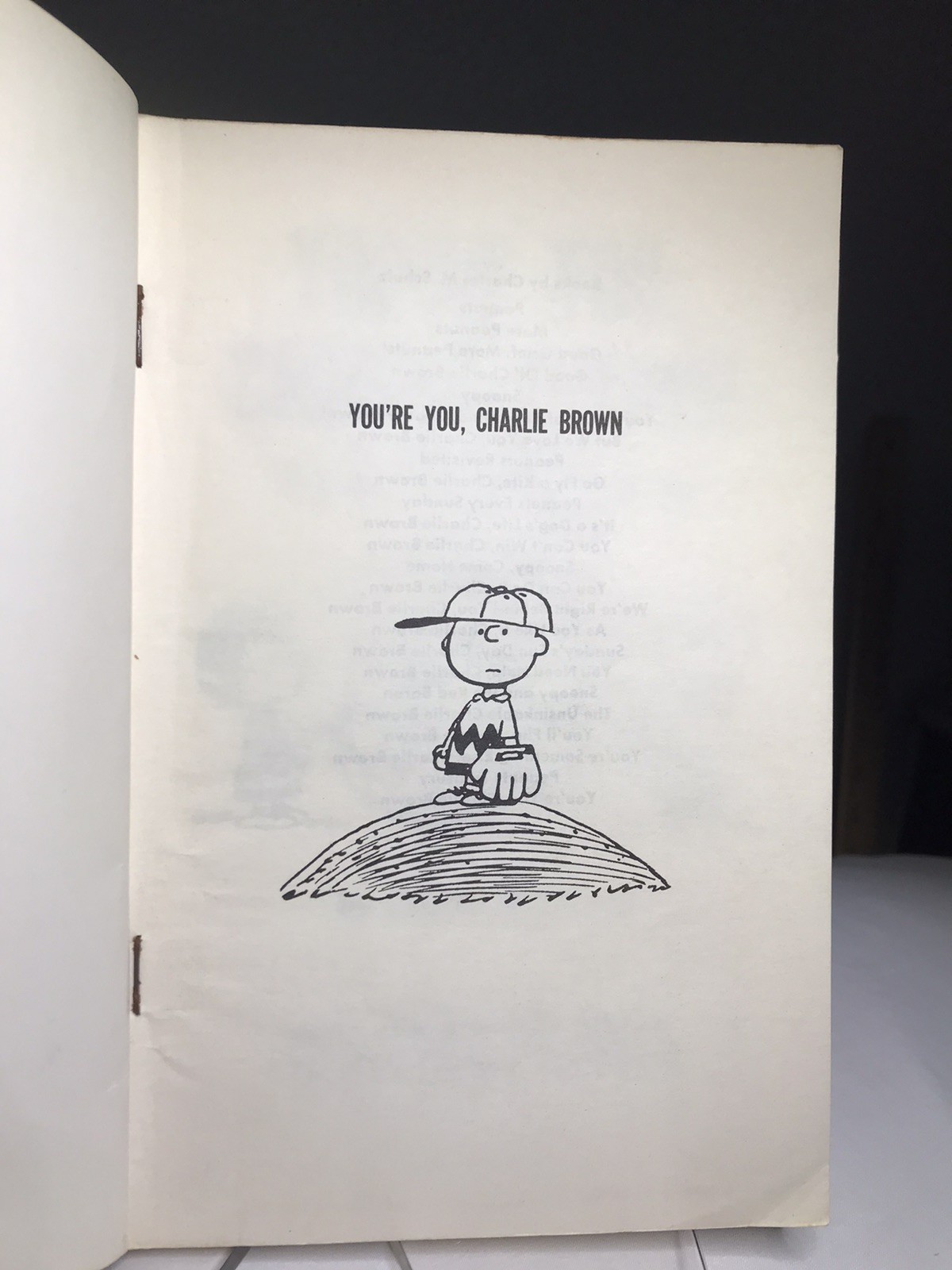 Vtg Charles Schulz Peanuts Paperback Comic Books Lot Of 2 ~ Charlie Brown