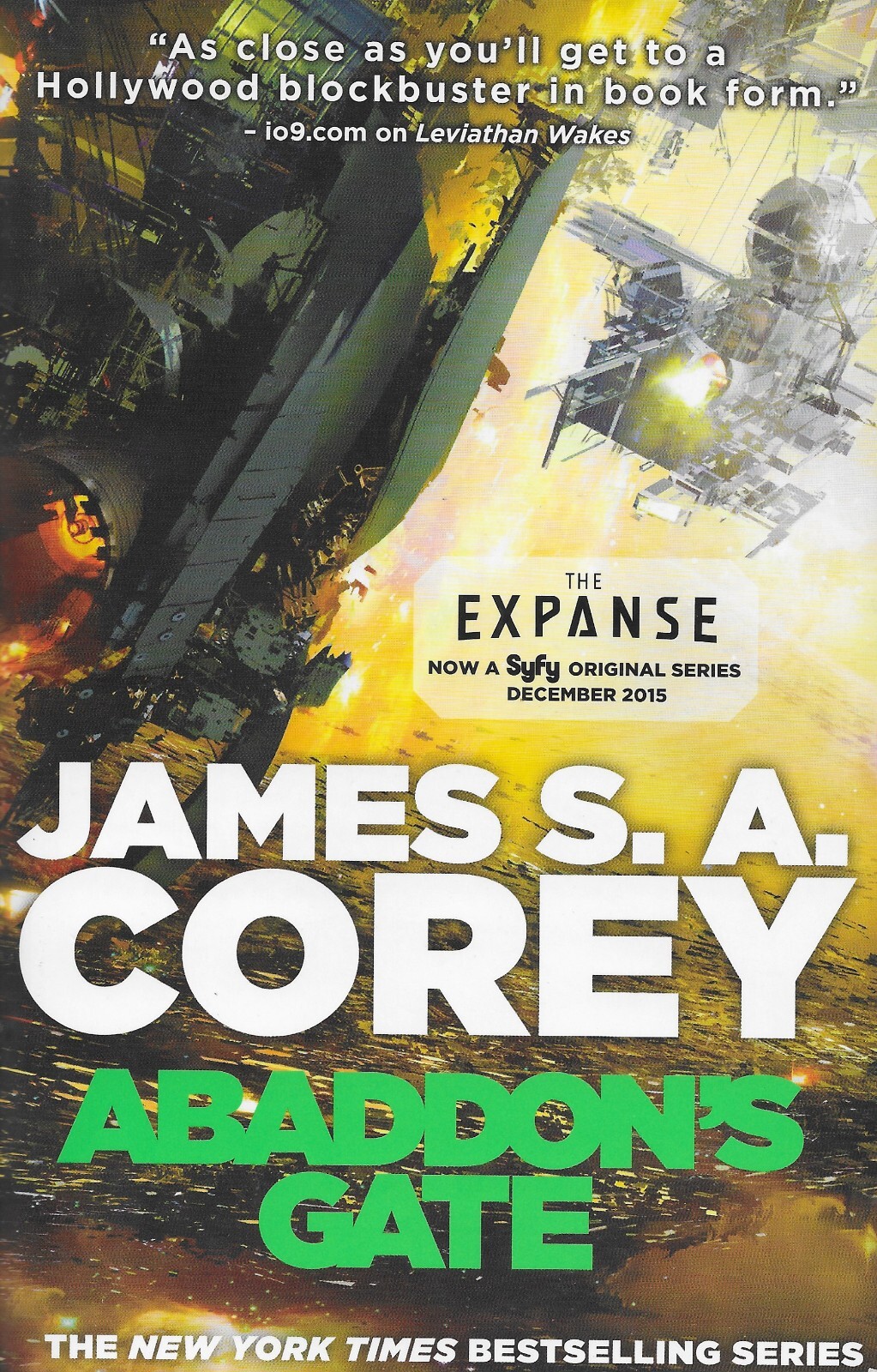 ABADDON’S GATE by James Corey large paperback book (book 3 in EXPANSE series)