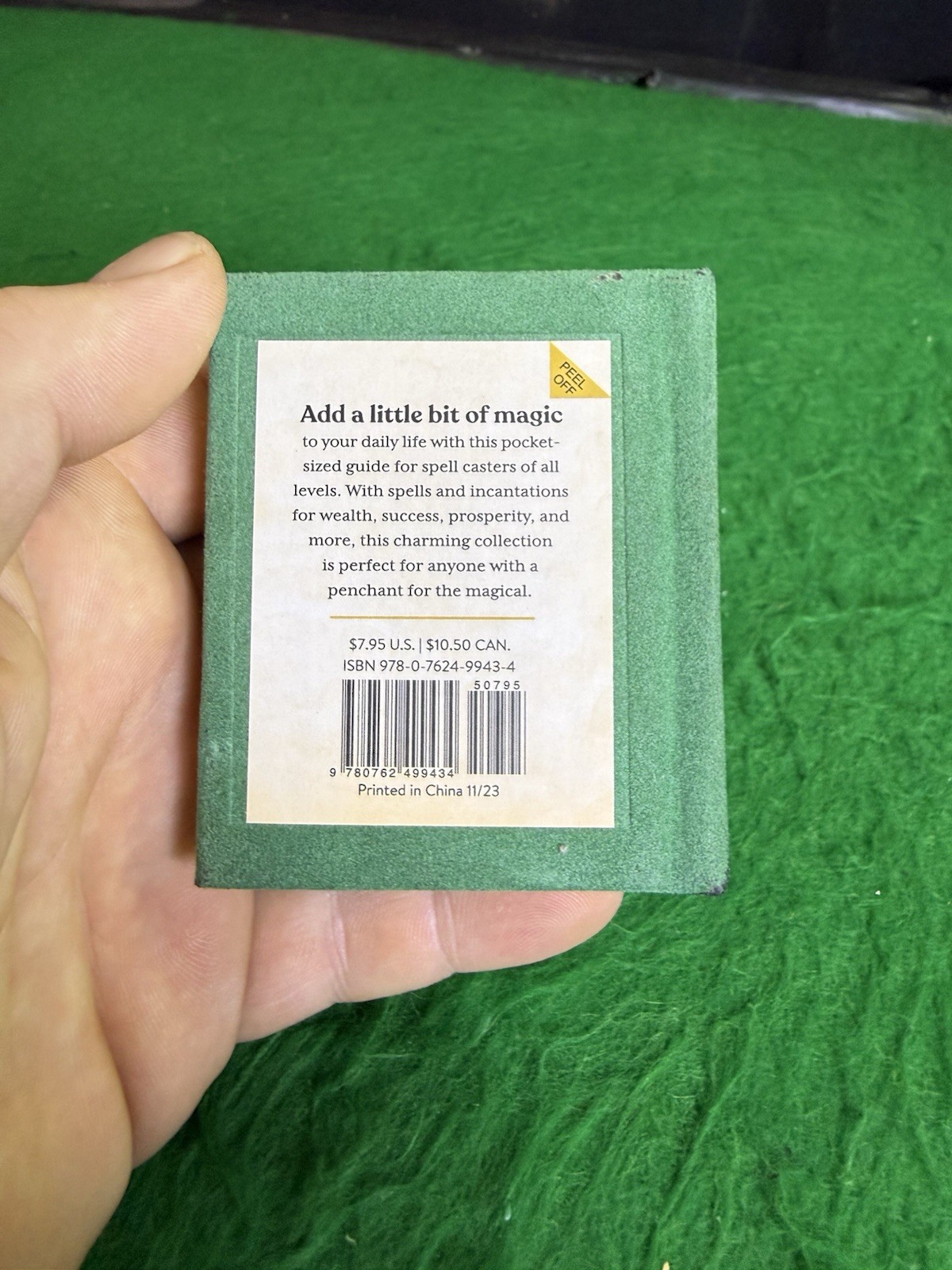 Witches’ Wealth Spell Book Mini Hardcover Gold Gilt Pages Abundance 1st Edition
