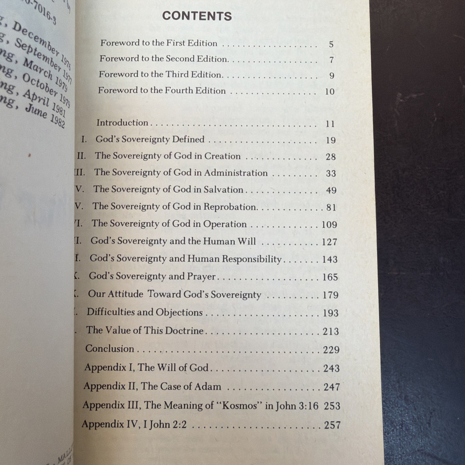 “The Sovereignty of God” by Arthur W. Pink | 1984 Paperback