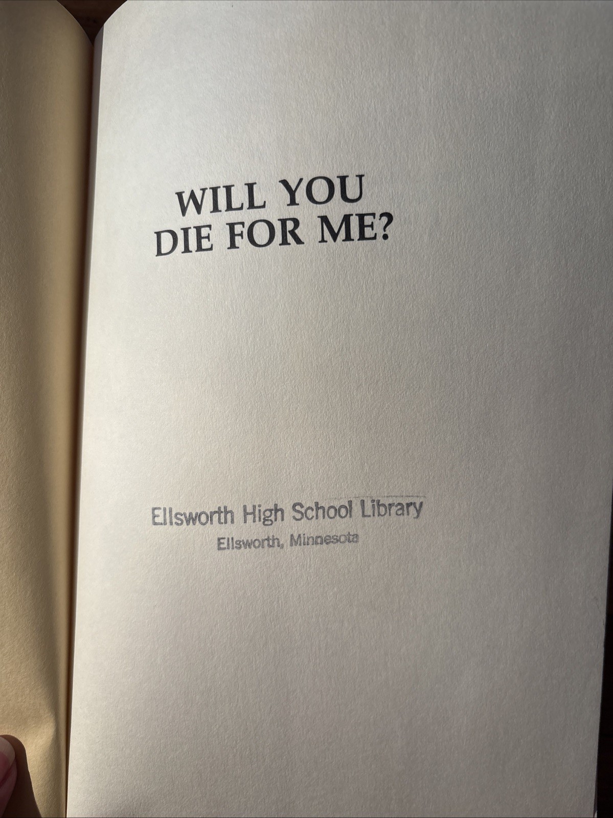 Will You Die for Me? By Tex Watson Chaplain Ray. Charles Manson 1978, HC/DJ