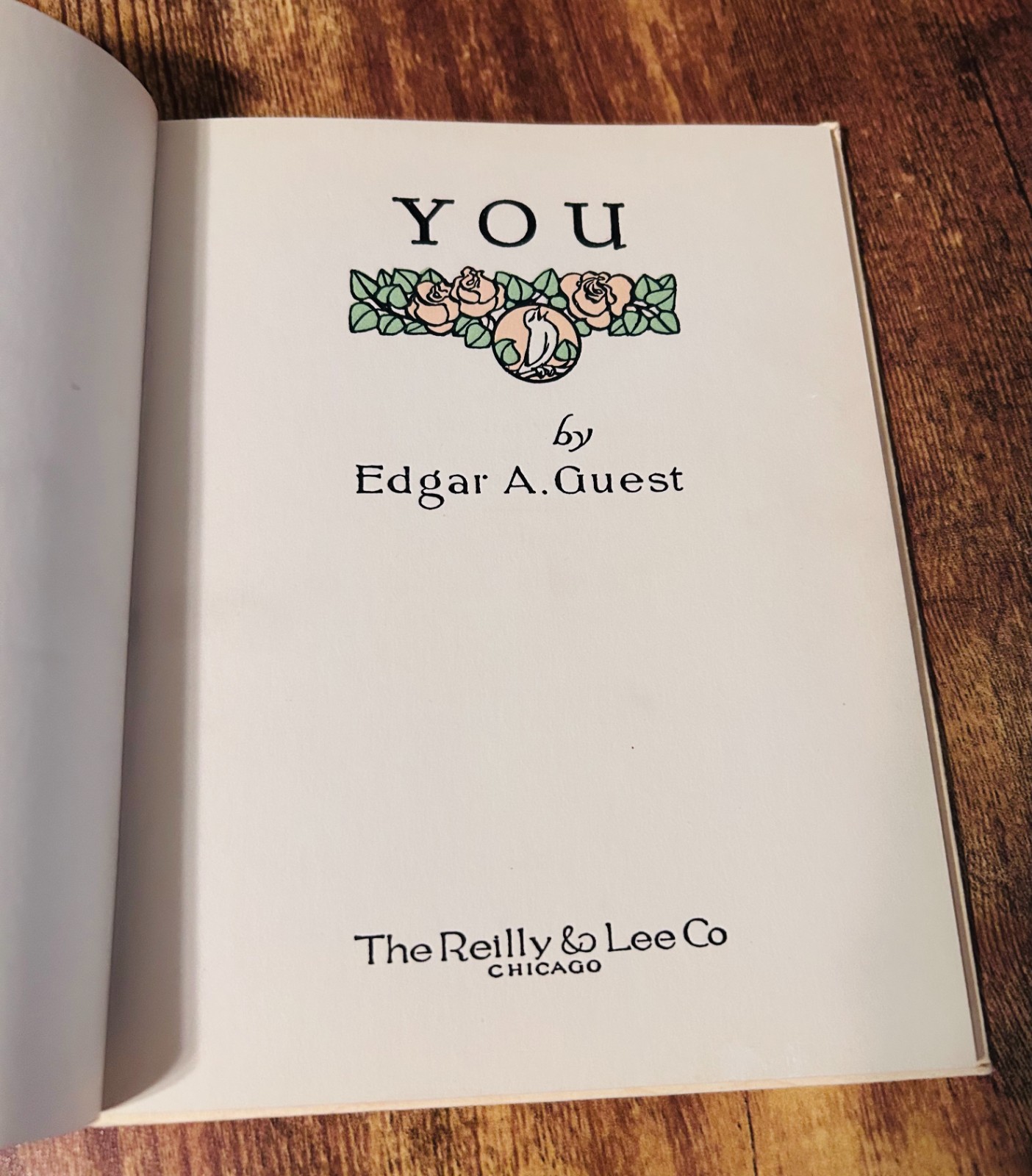 You by Edgar A. Guest 1927 1st Edition HC Armed Forces