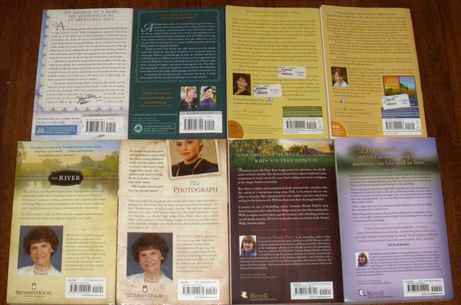 Lot of 8 AMISH Christian Romance Novels TSPBs – VGC *Free Shipping