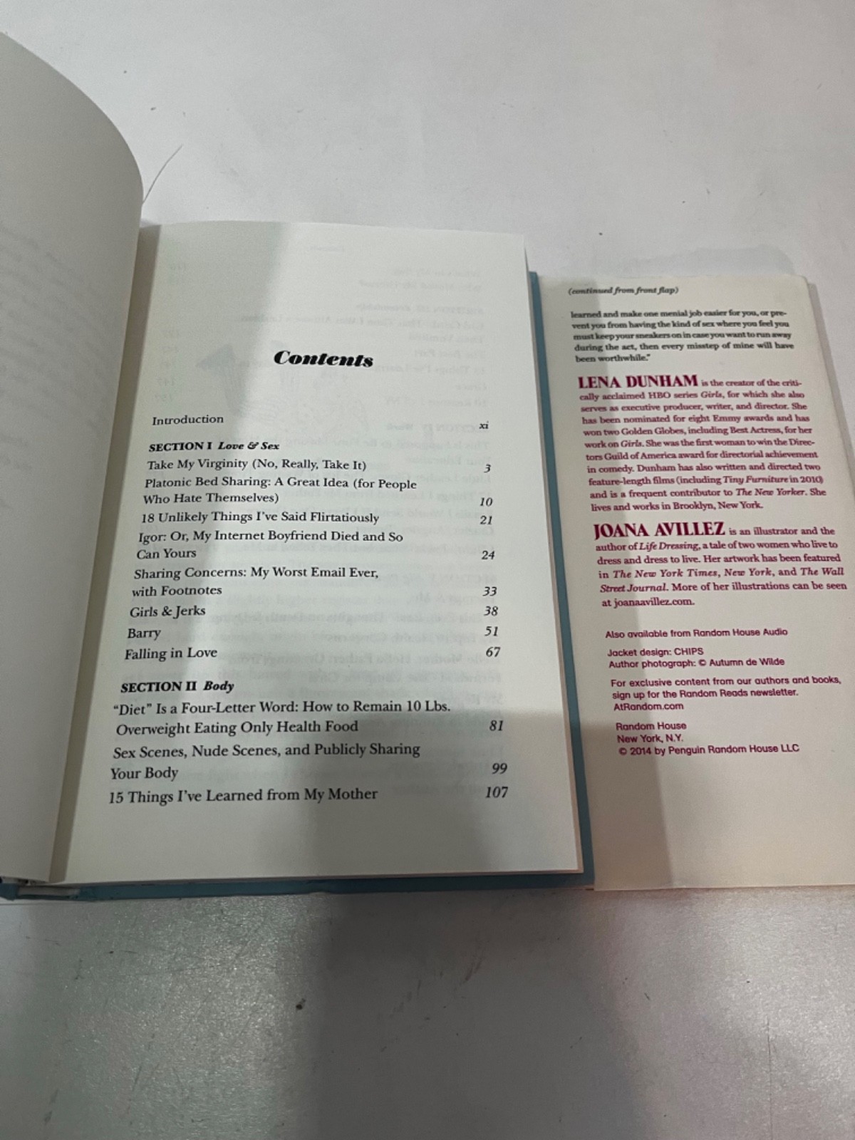 Not that kind of girl: WHAT SHE LEARNED by Lena Dunham HCDJ random house 2014