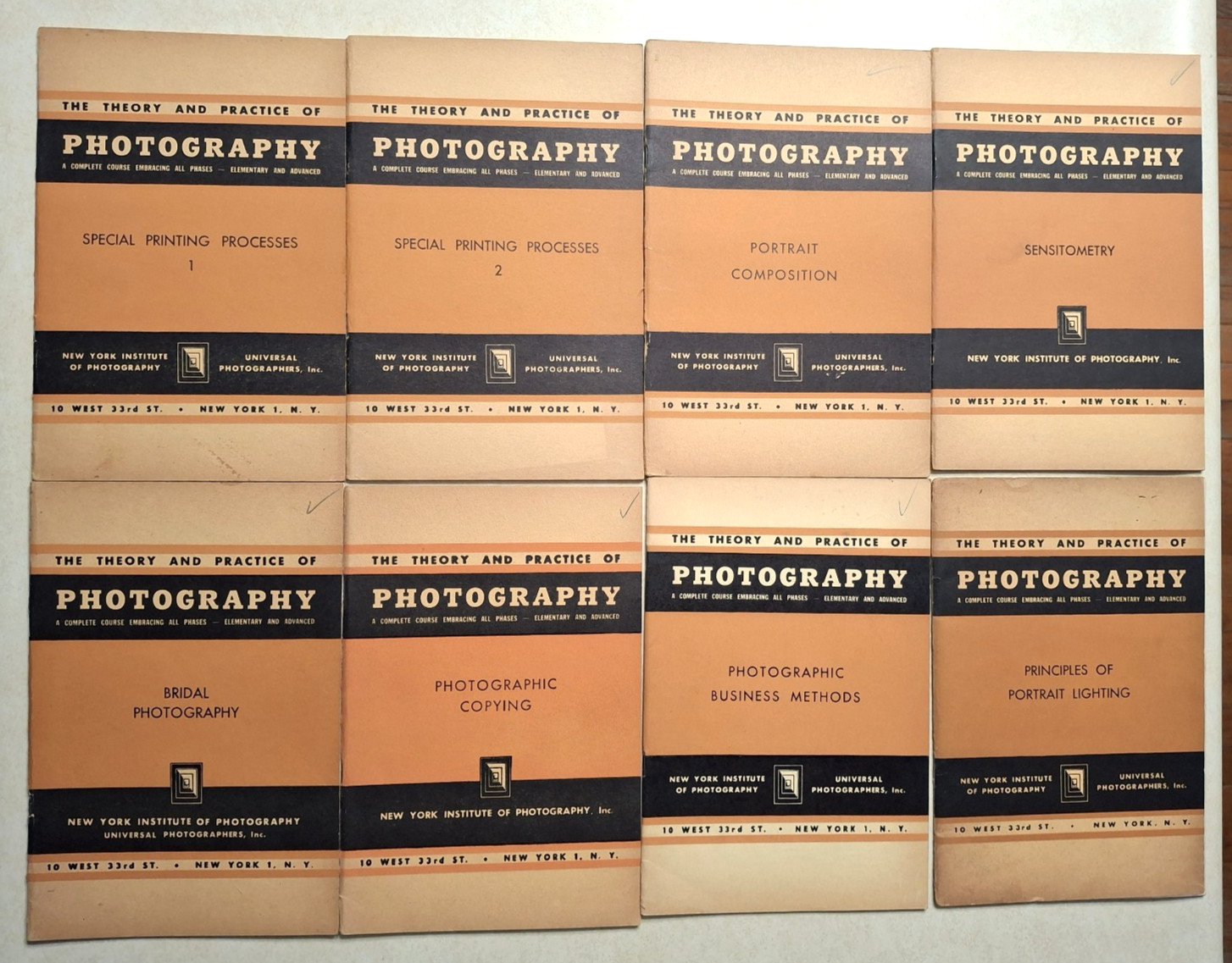 Theory and Practice of Photography Lot 35 Vintage Books 1950s NYI NY Institute