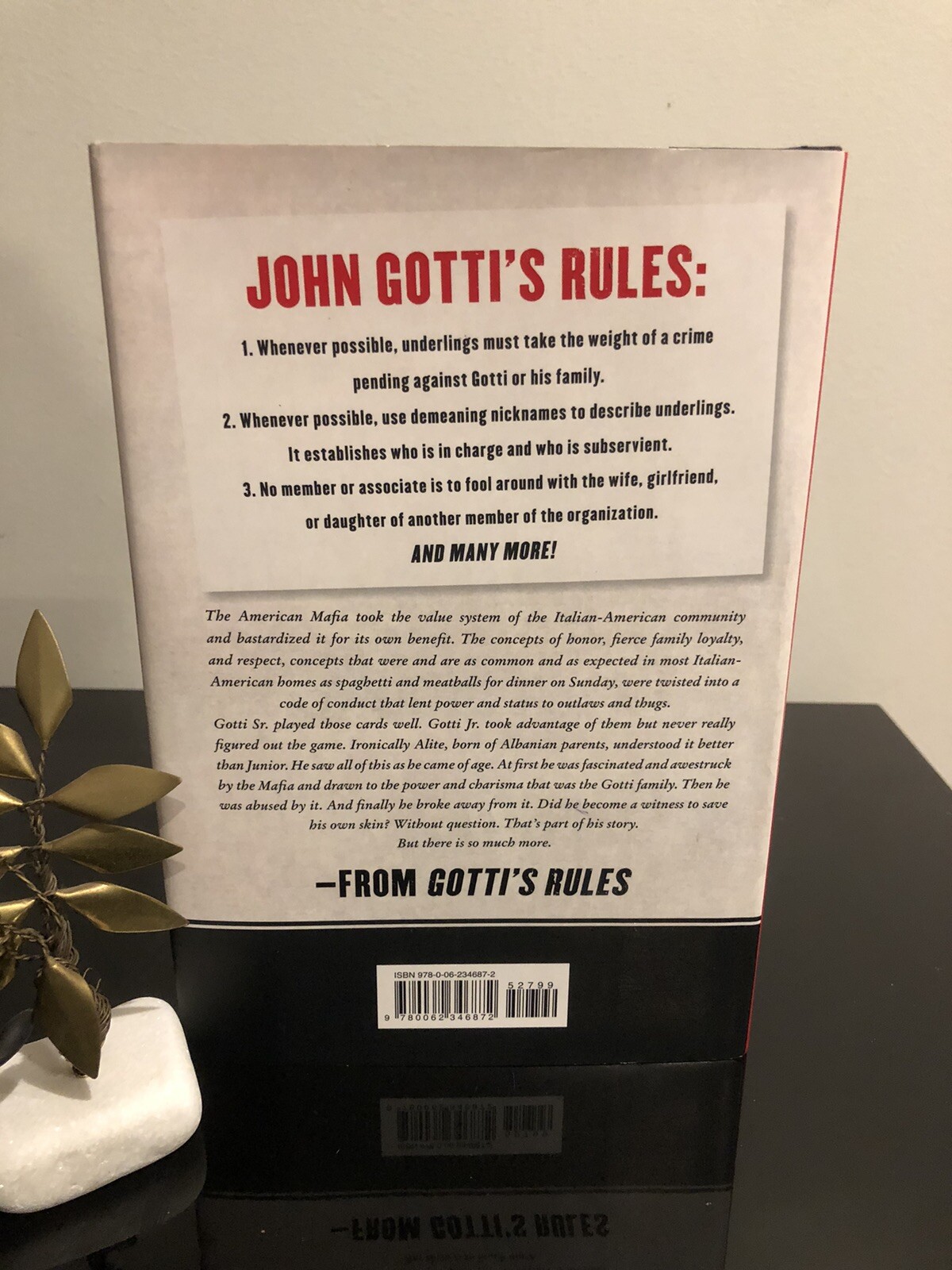 Gotti’s Rules:G Anastasia.Dey St 2015 First Ed/First Pr.H/C D/J Good.True Crime.