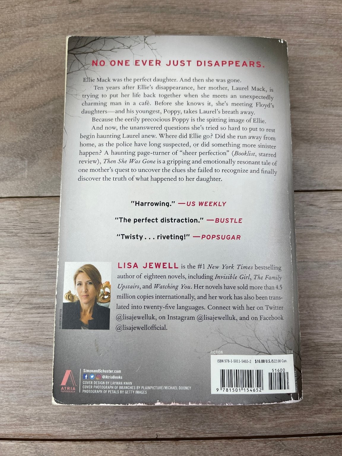 Then She Was Gone Lisa Jewell 2018 First Atria Paperback Suspense