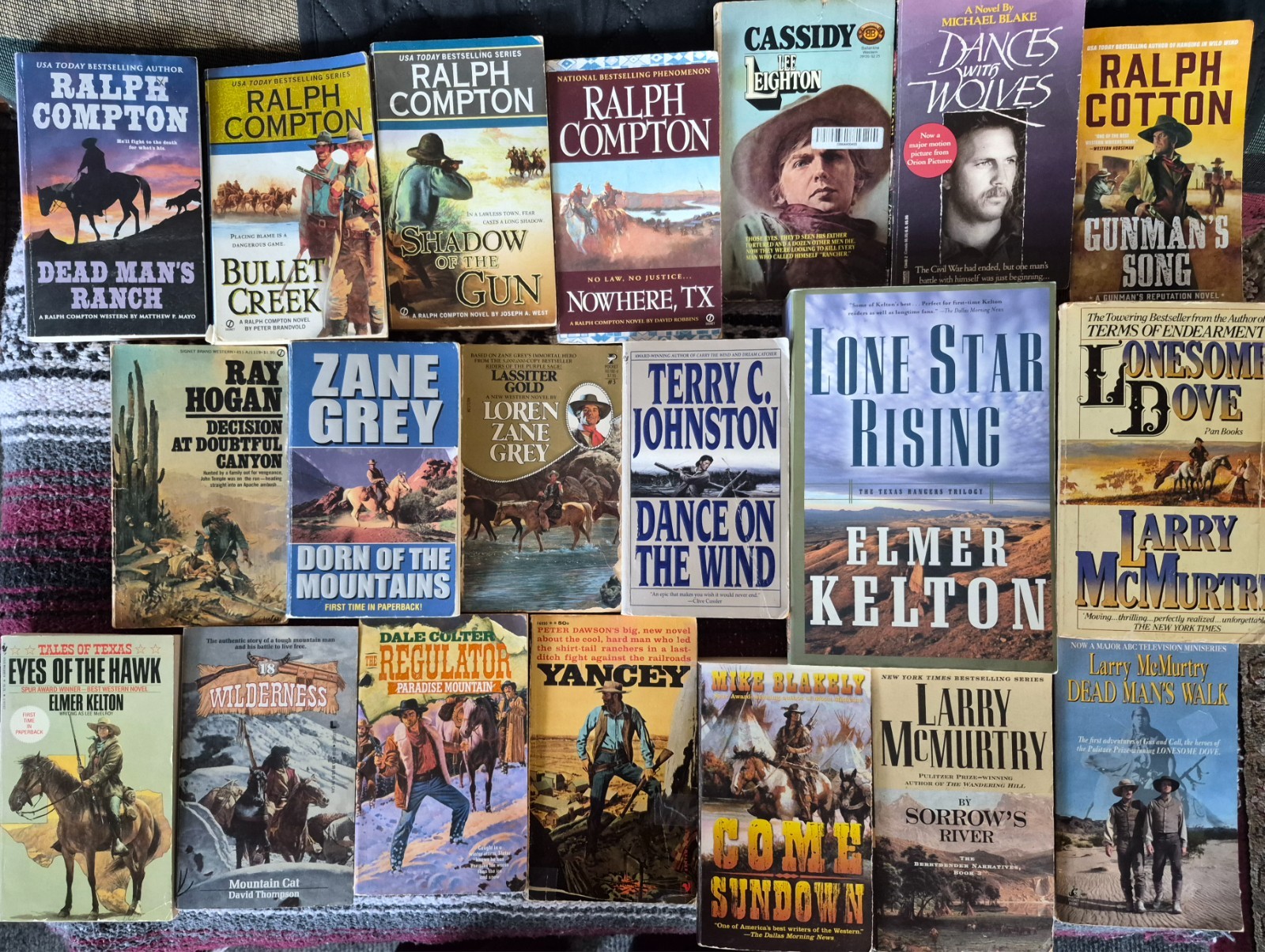 Western Paperback Novels-YOU PICK the TITLE-Most Vintage-Create Your Own Lot
