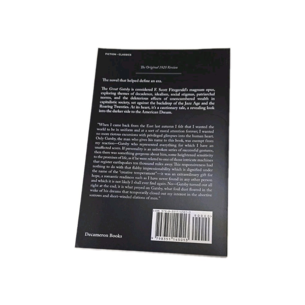 ​F Scott Fitzgerald The Great Gatsby New Unread Copy Classic American Fiction