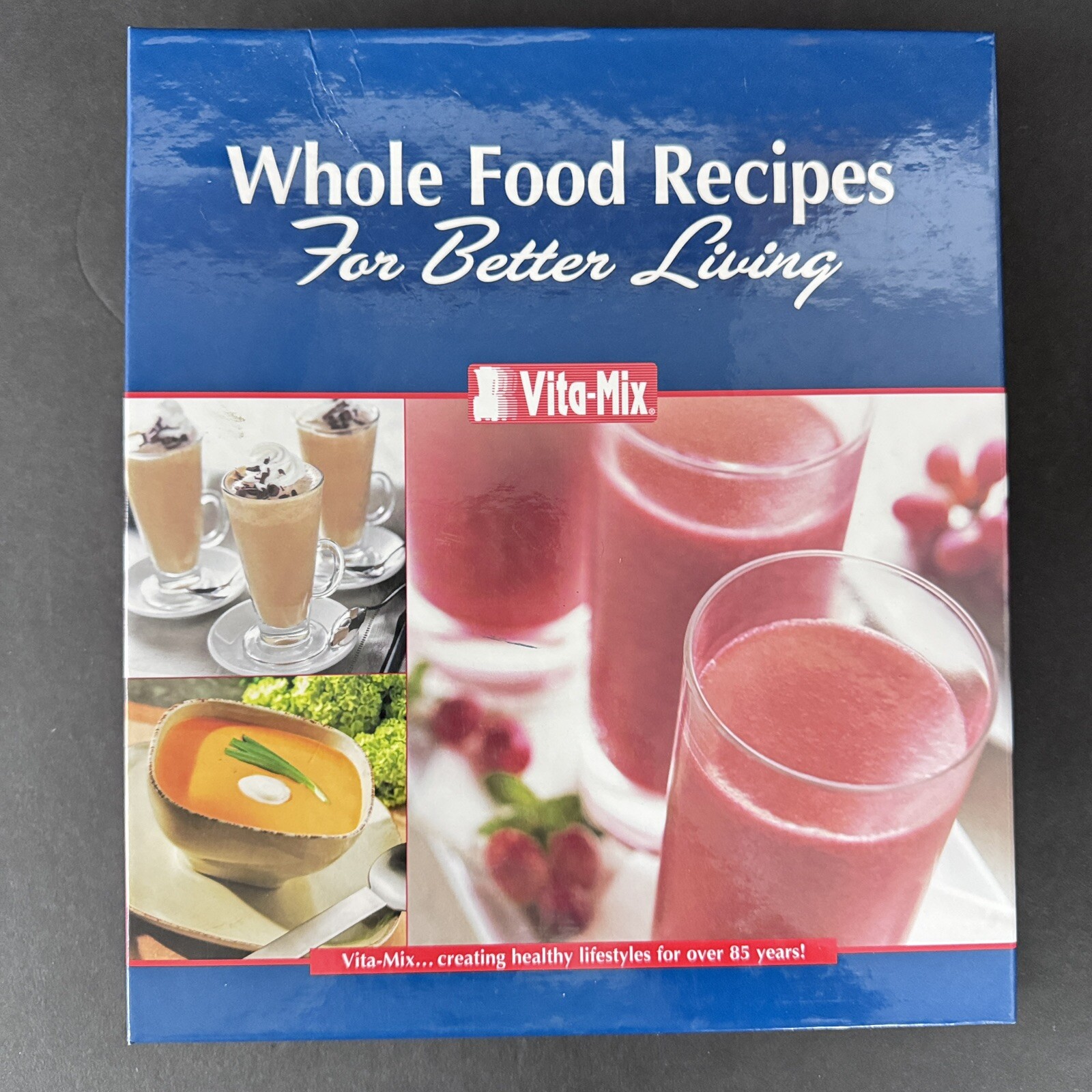 Vita-Mix Whole Food Recipes For Better Living 3-Ring Binder 2007 Cookbook & DVD