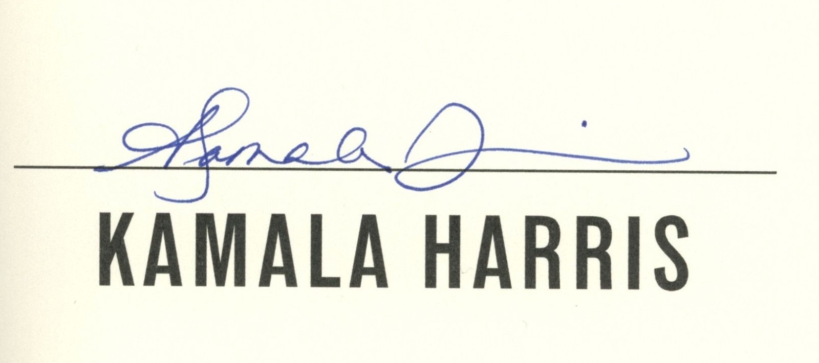 Kamala Harris Signed Book – 107 Days