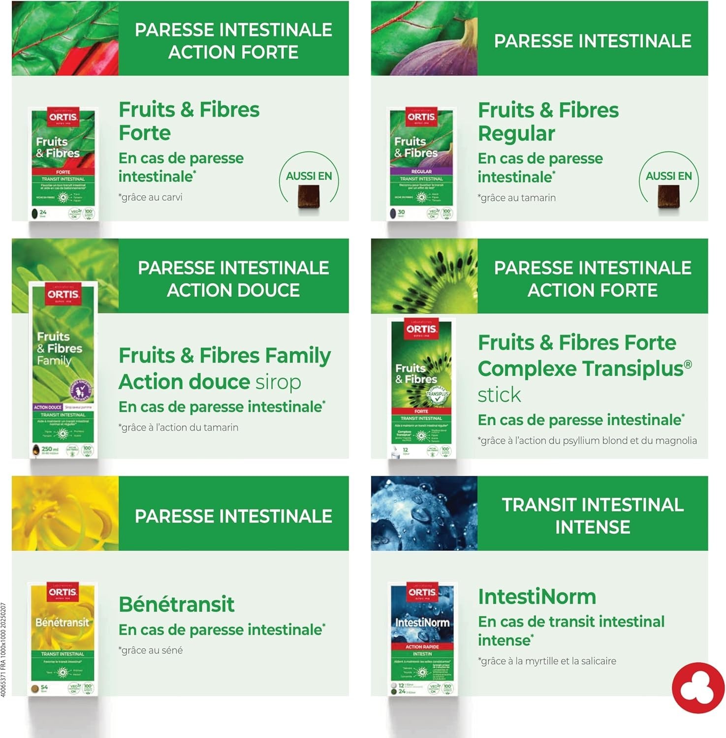 Natural Fruits & Fibres Regular – Intestinal Transit Support