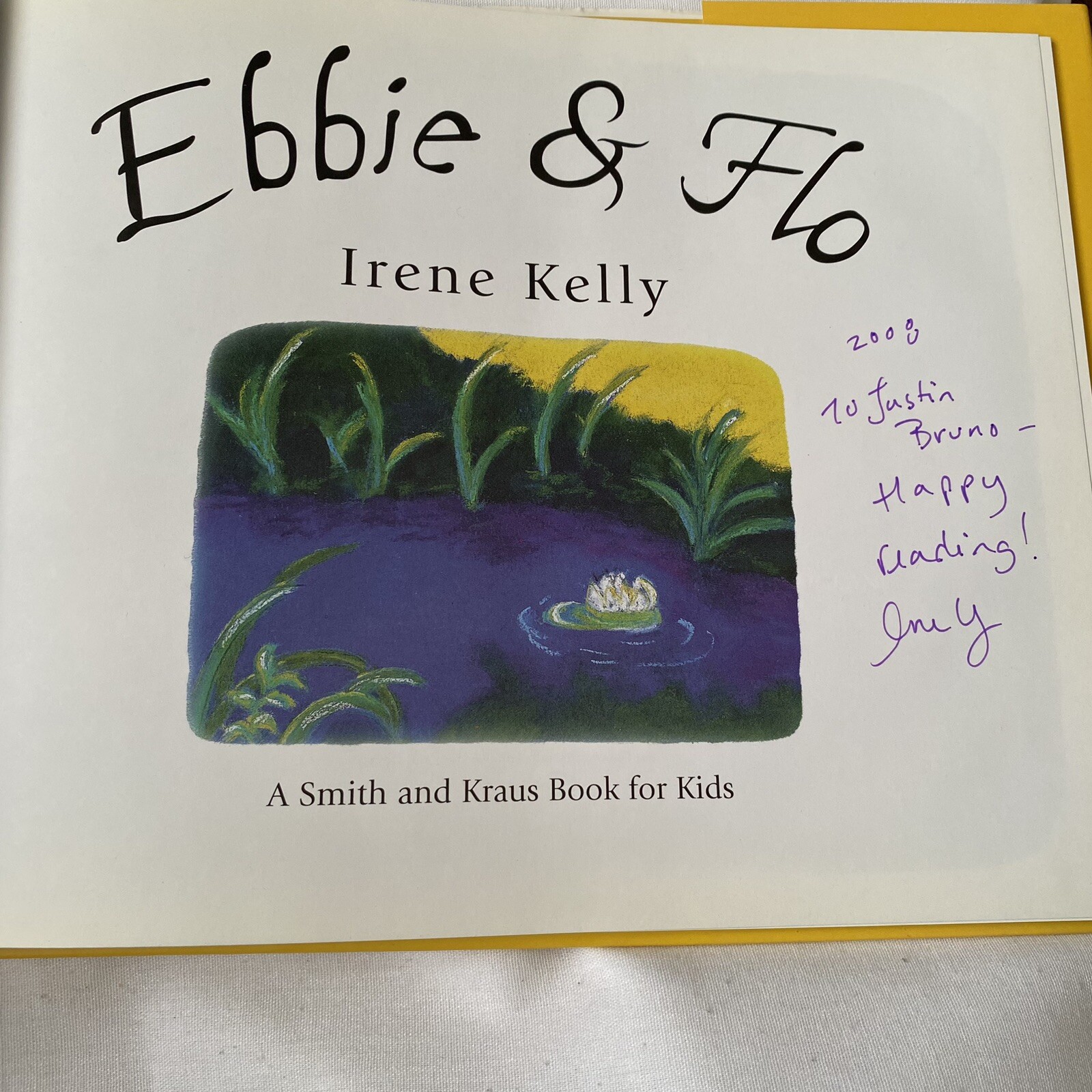 Ebbie & Flo By Irene Kelly Hardcover Book With Dust Jacket Signed By Author