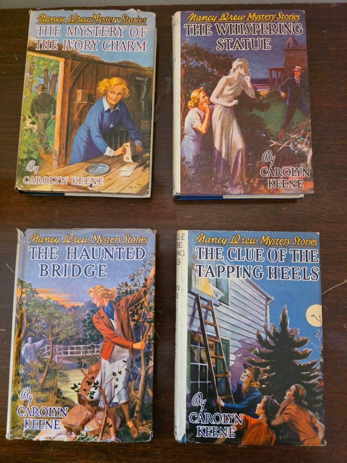 COMPLETE SET ALL 32 NANCY DREW MYSTERY STORIES in HARDCOVER w/DUST JACKETS