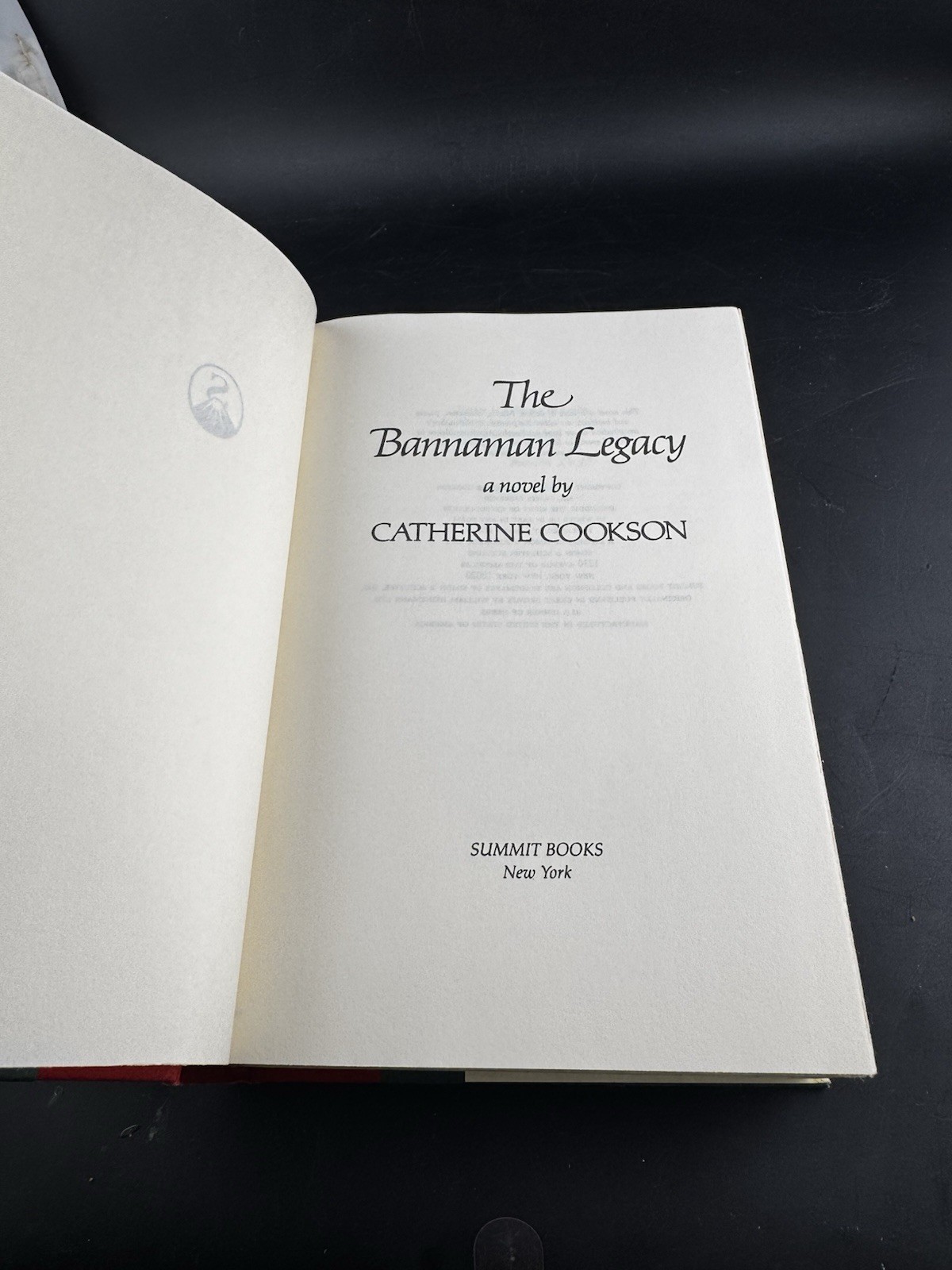 The Bannaman Legacy Catherine Cookson ~ 1985 Vintage HCDJ BCE